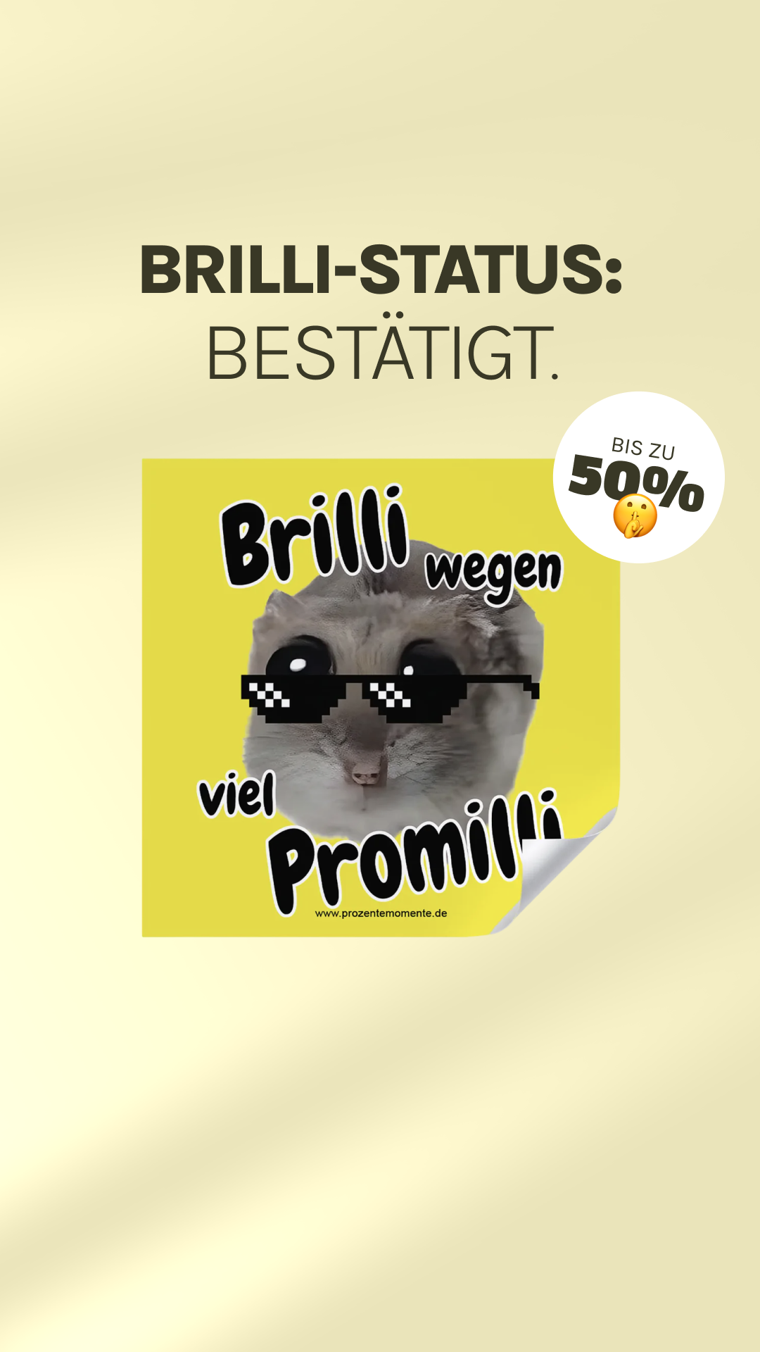 Prozente Momente Facebook ad