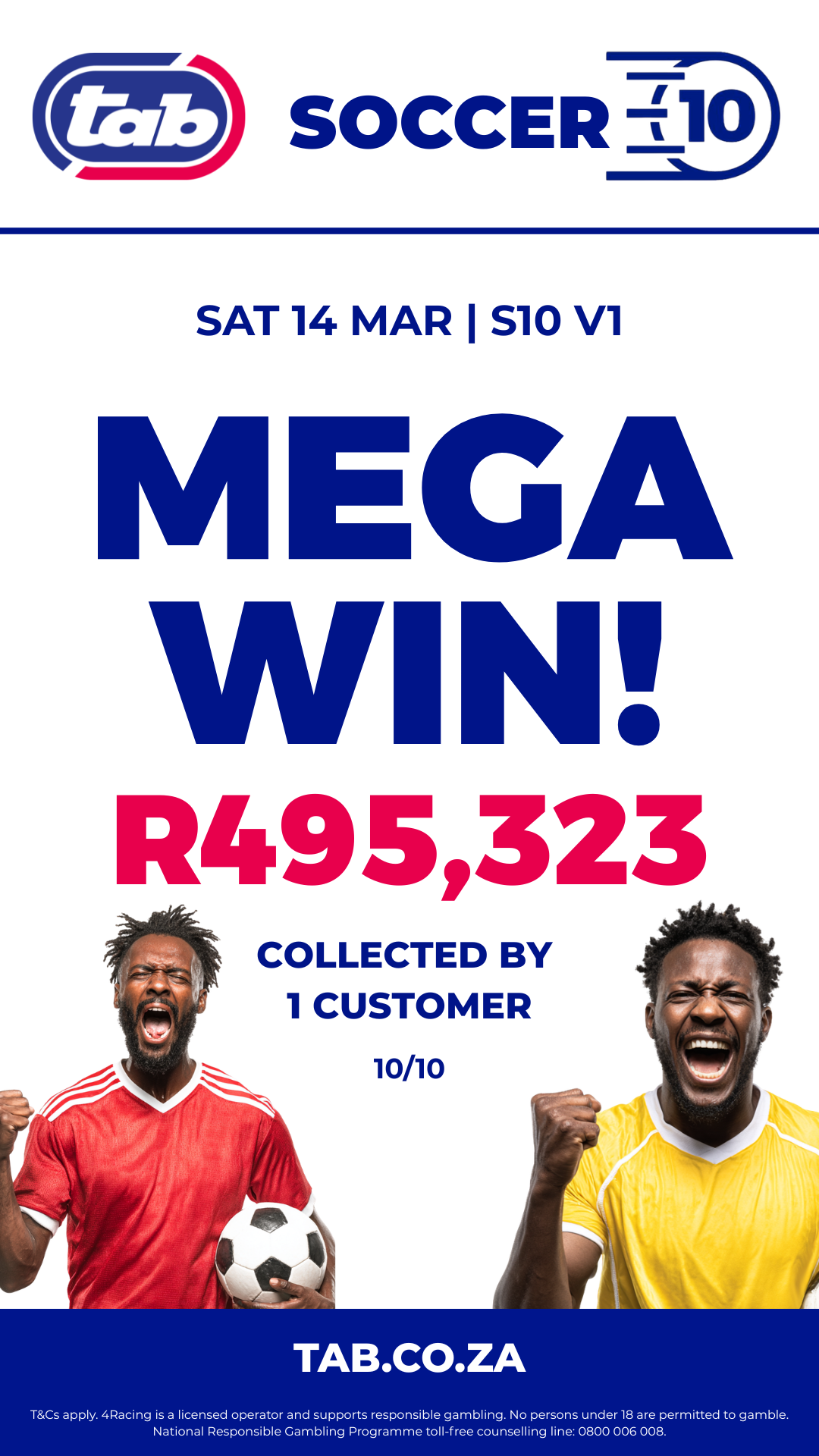 Tab South Africa Facebook ad from Mar 19, 2026
