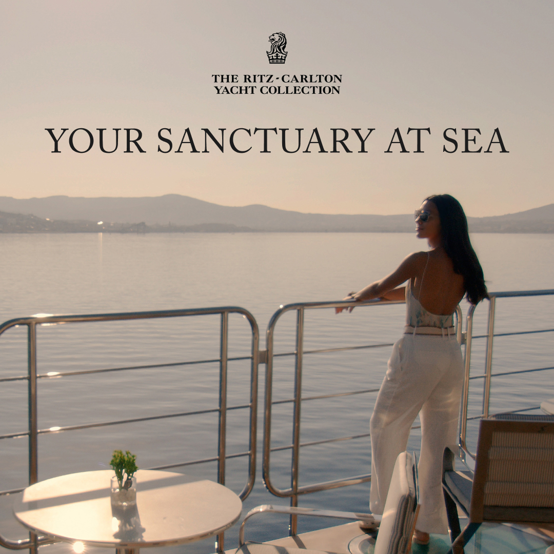 The Ritz-Carlton Yacht Collection Facebook ad: Unwind Under Open Skies