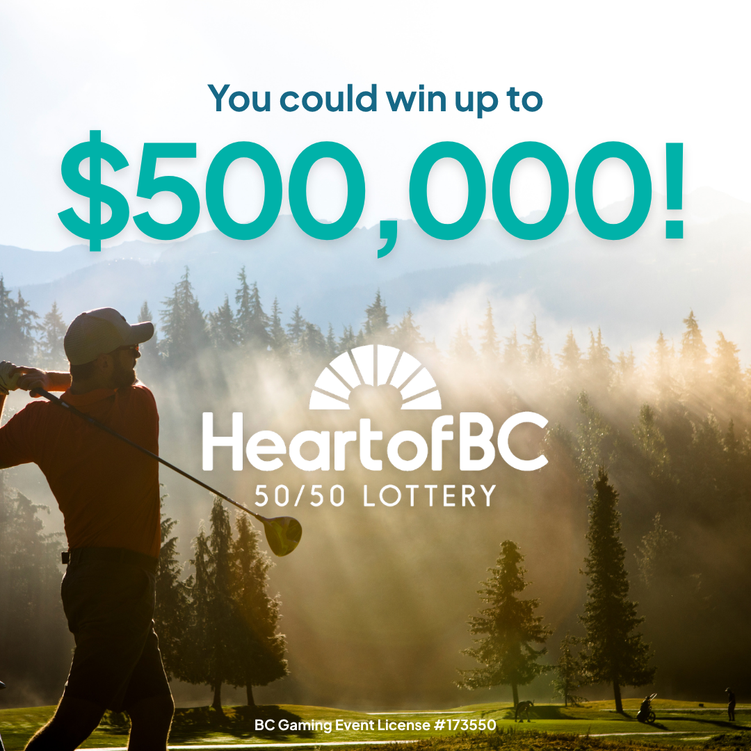 Heart of BC 50/50 Lottery Facebook ad from Jul 3, 2026