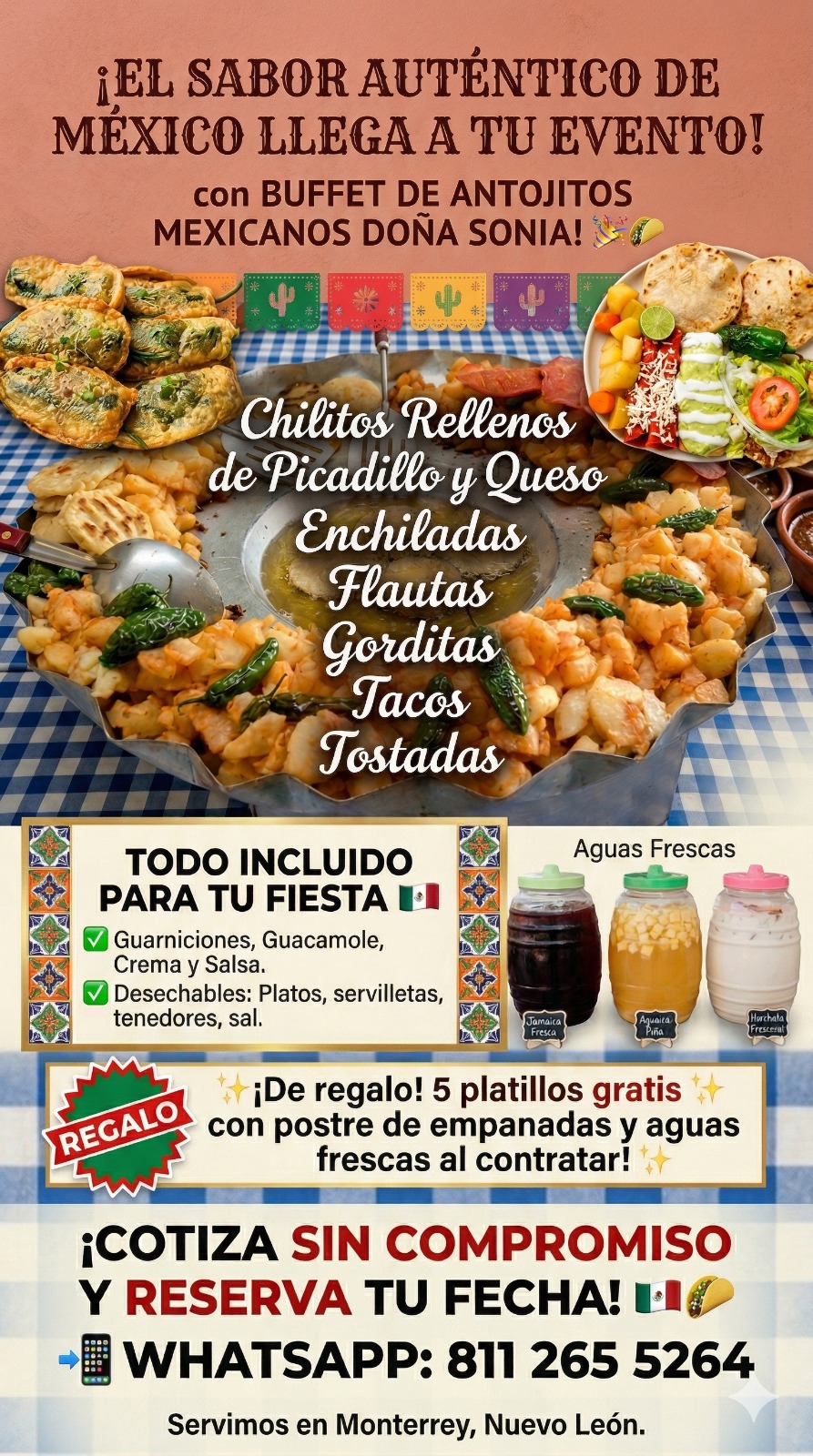 Antojitos Doña Sonia Facebook ad: Escríbenos por WhatsApp