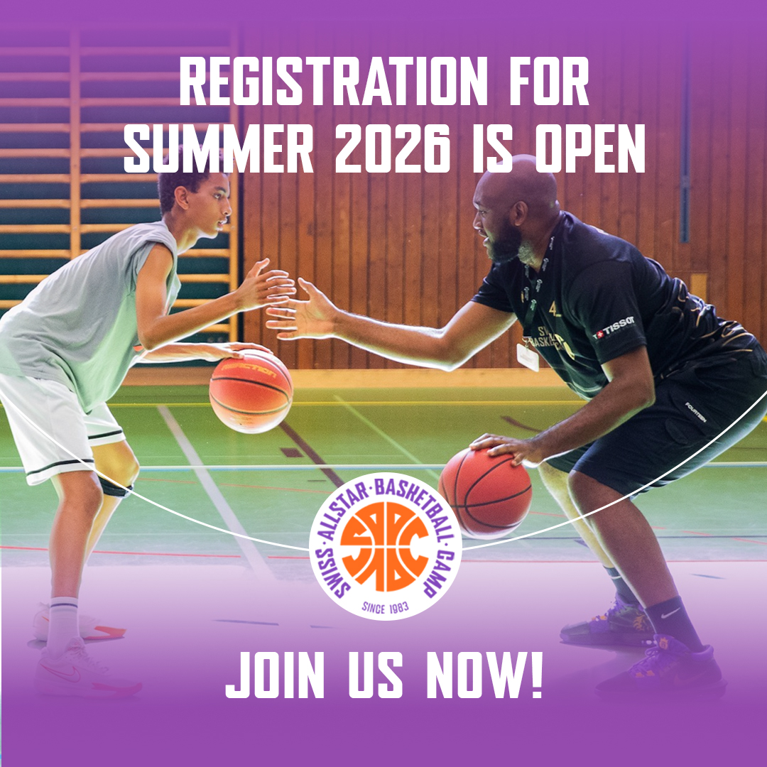 Swiss Allstar Basketball Camp Facebook ad from Apr 27, 2026