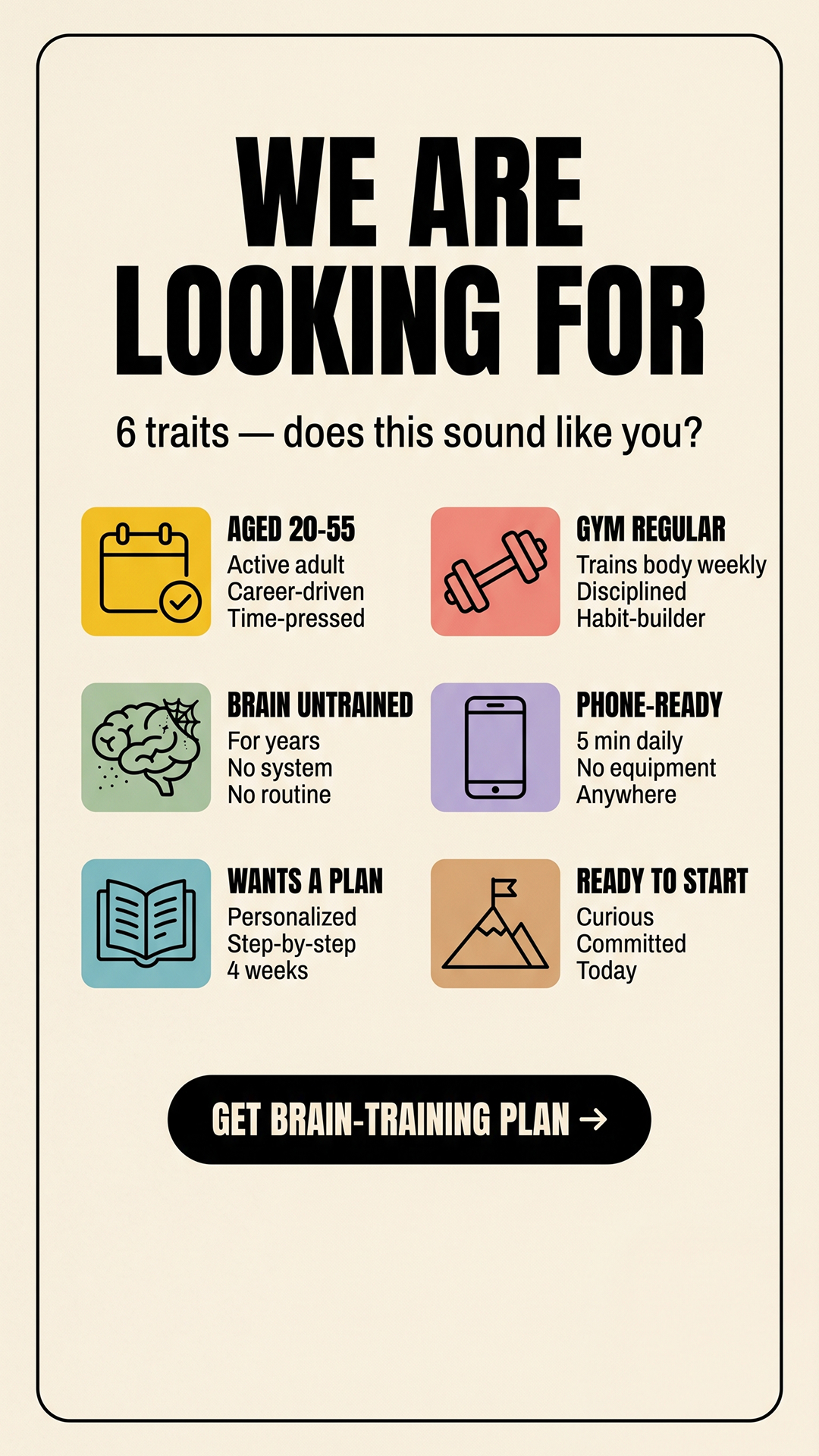Impulse: Brain Training & Self-Discovery Facebook ad
