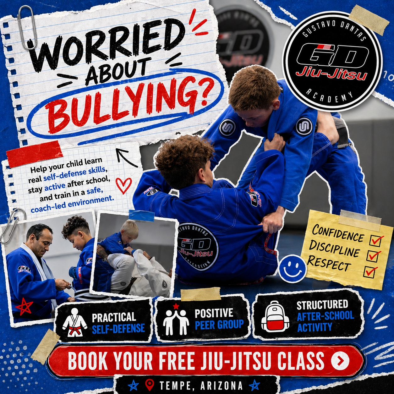 GD Jiu-Jitsu Academy Facebook ad: Try a FREE Intro Class