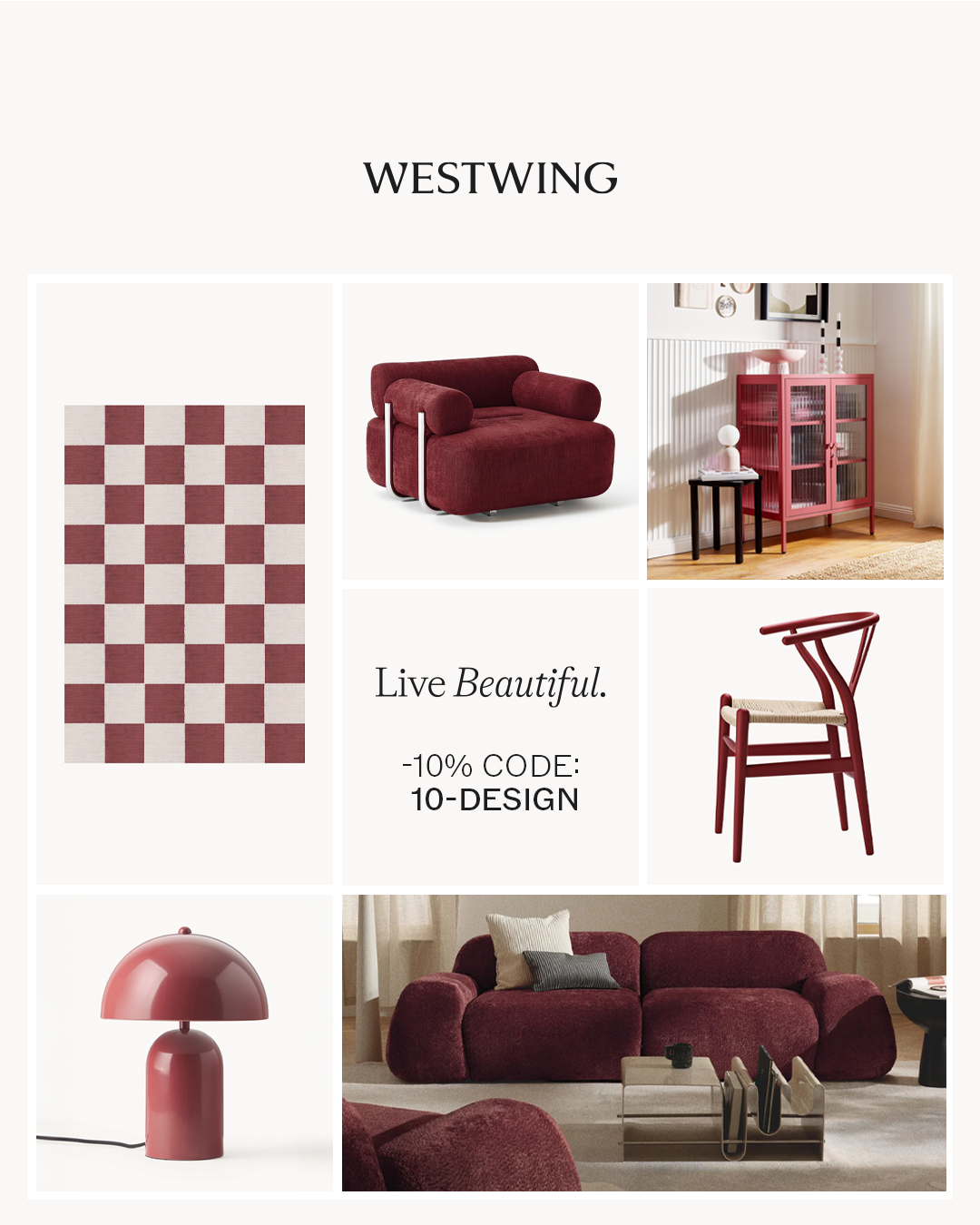 Westwing.at Facebook ad: Design Icons