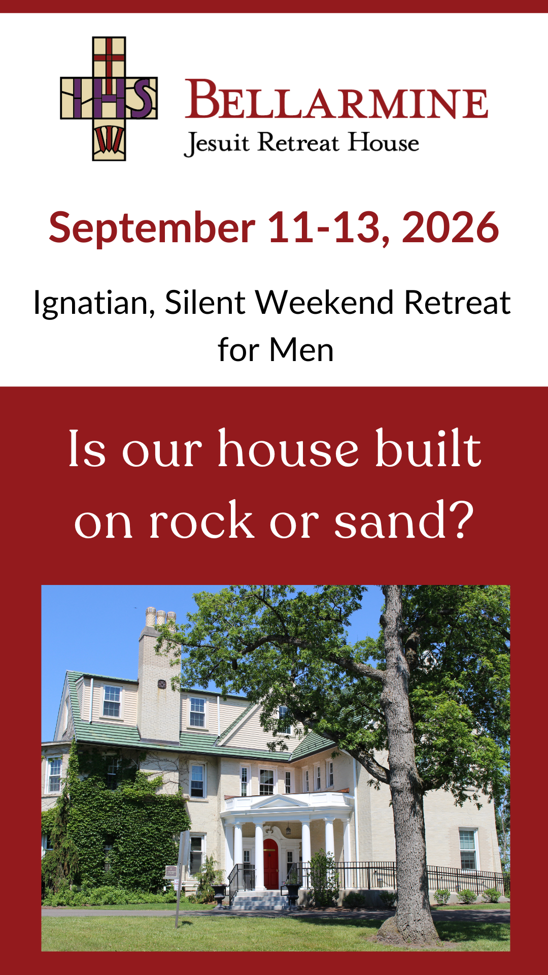 Bellarmine Jesuit Retreat House Facebook ad from Jun 10, 2026