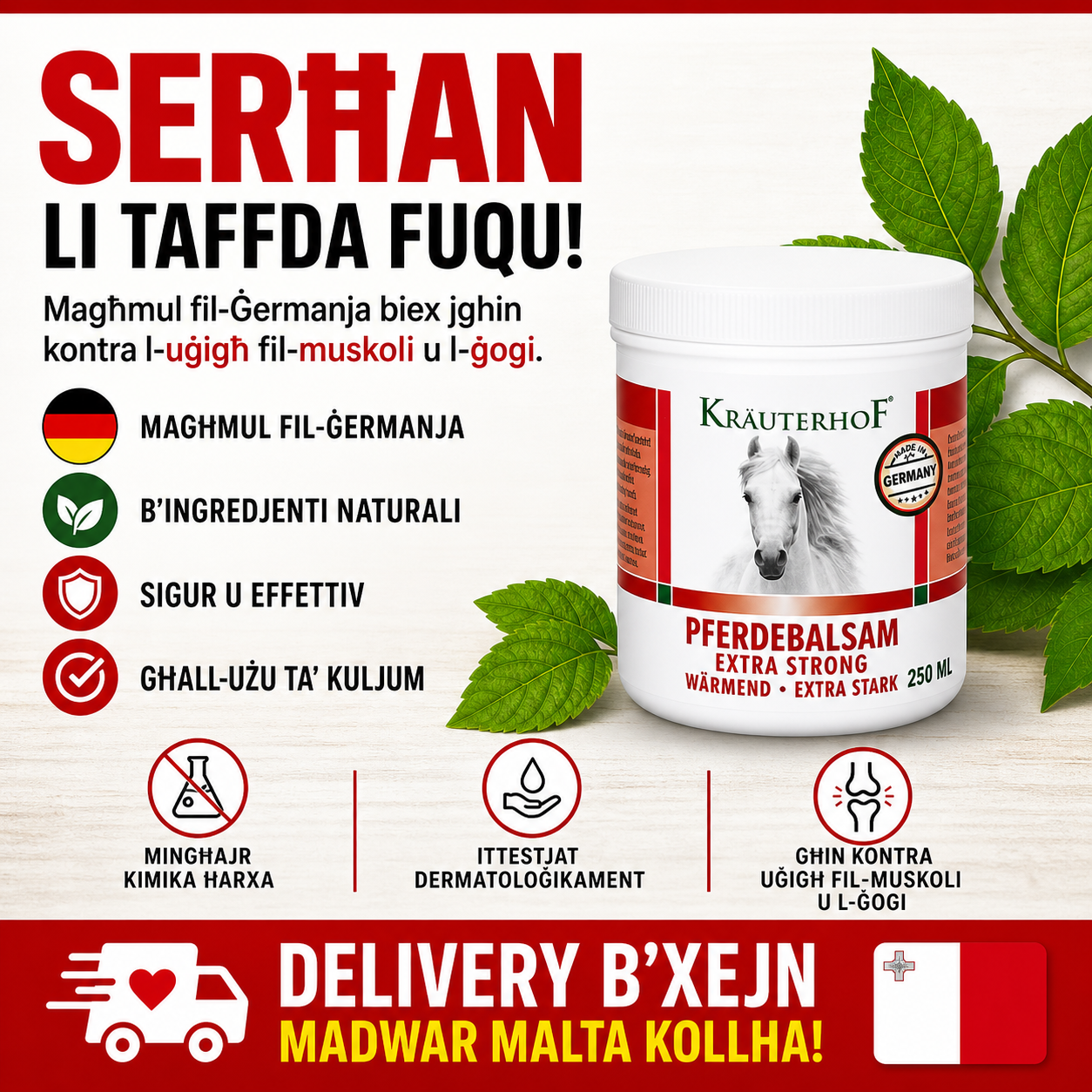 Megg's Online Facebook ad: Ħafna Maltin diġà qed jaraw differenza vera bil-Kräuterhof…