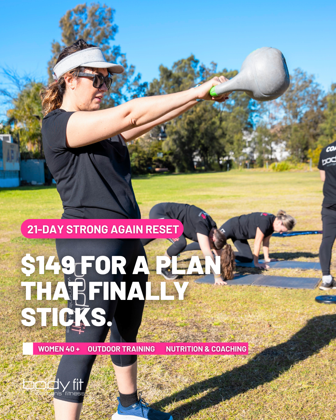 Body Fit Women's Fitness Facebook ad: Ready To Reset & Make a Change?
