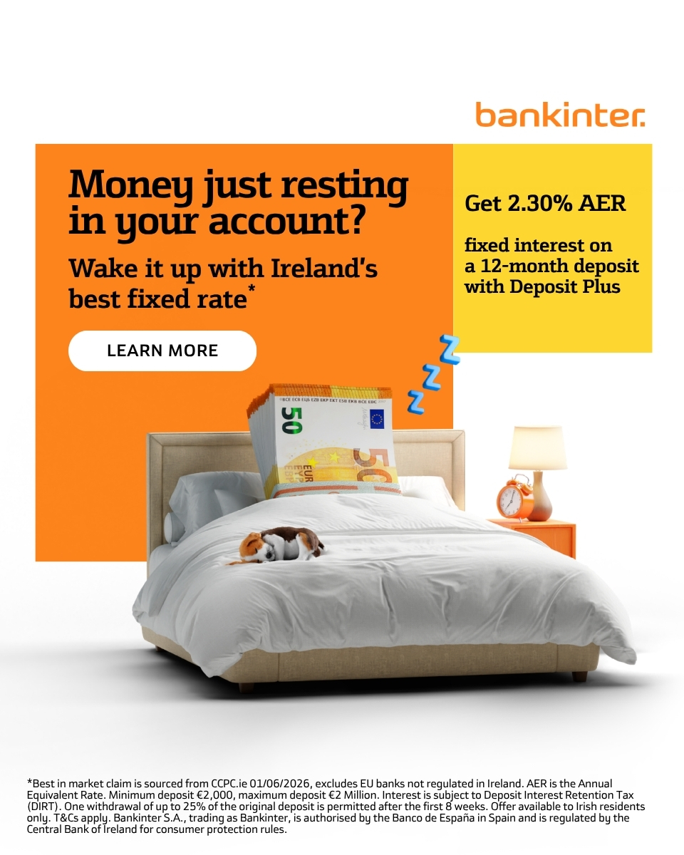 Bankinter Ireland Facebook ad from Jun 8, 2026