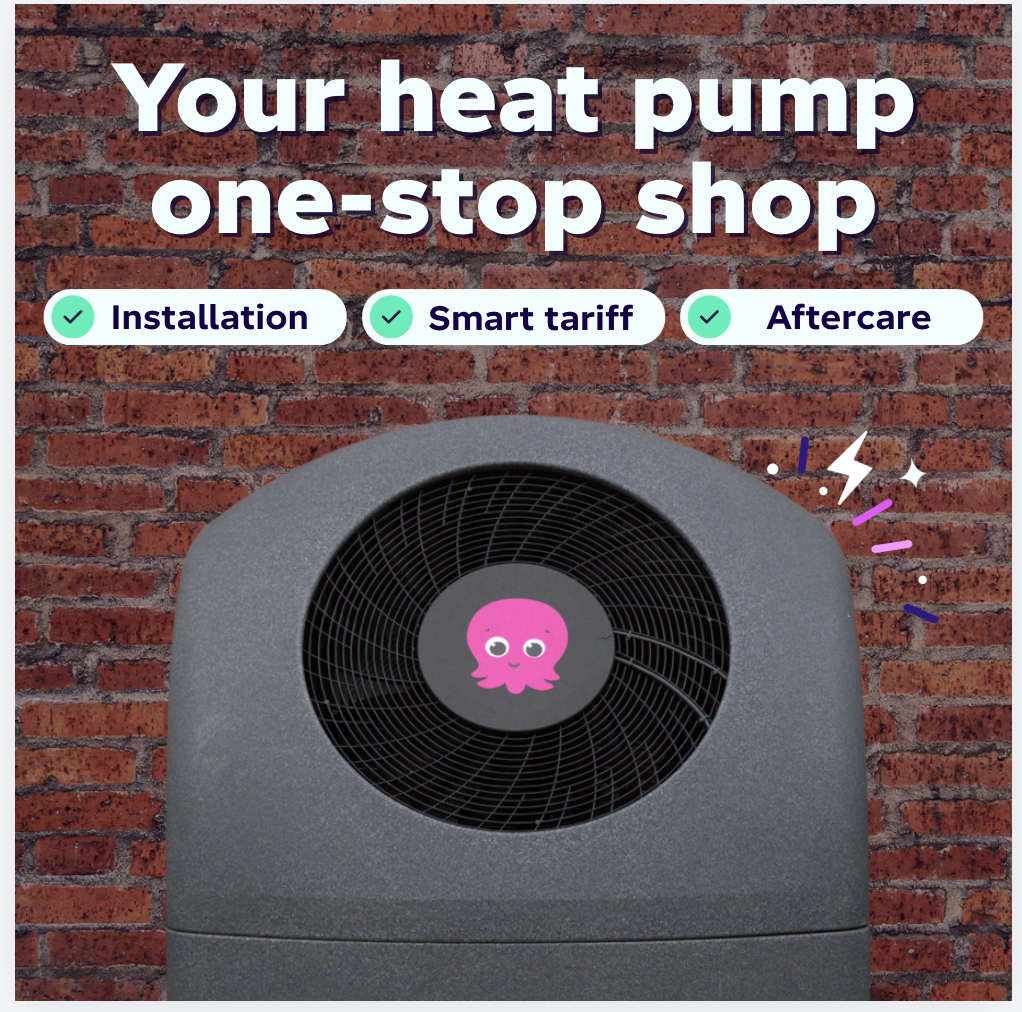 Octopus Energy Facebook ad: Heat Your Home Without Gas