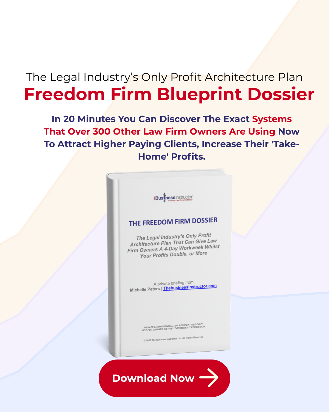 Michelle Peters, The Business Instructor Facebook ad: Freedom Firm Dossier for Law Firms - FREE Download