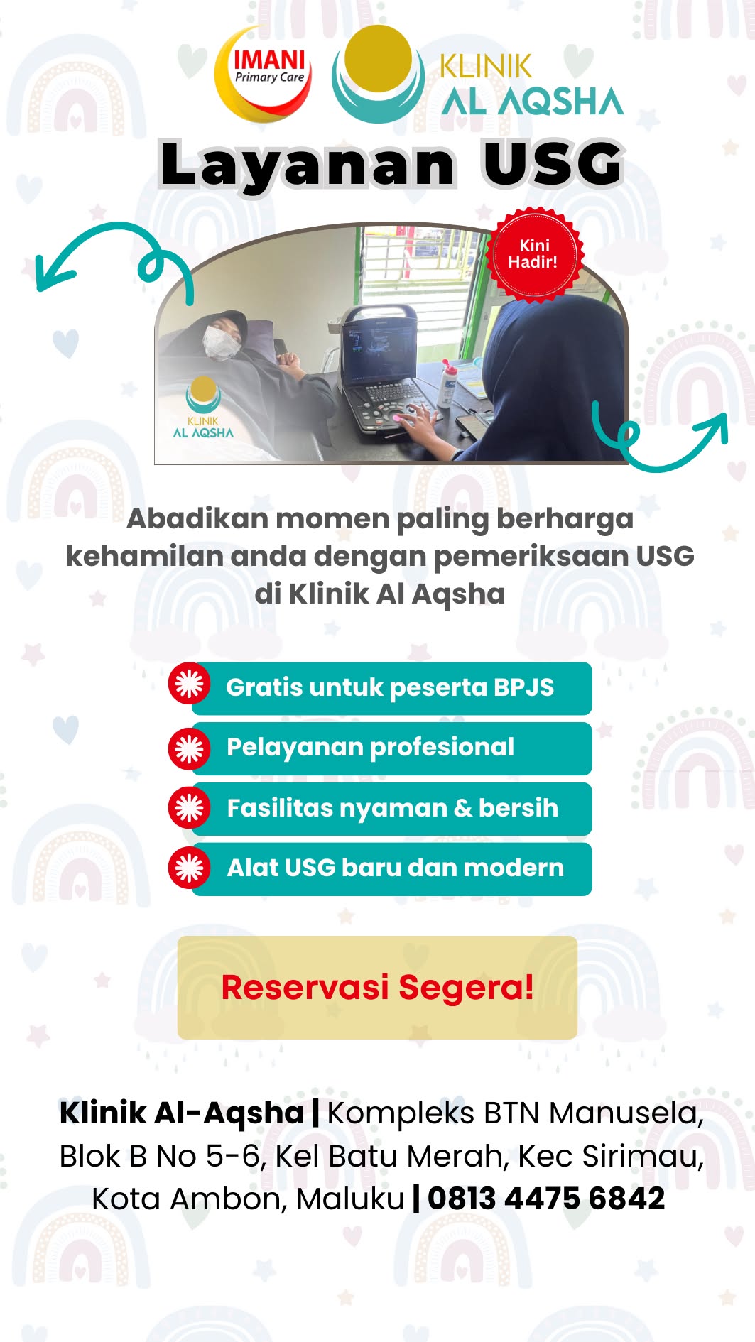 Klinik Al-Aqsha Ambon Facebook ad: Hubungi Admin Sekarang