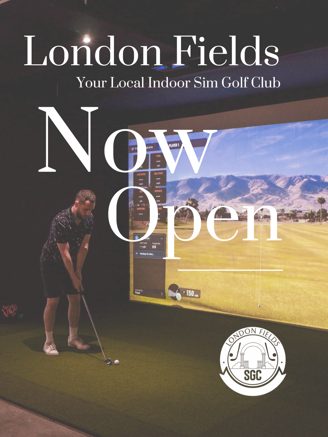 SGC London Fields Facebook ad: Now Open in London Fields.