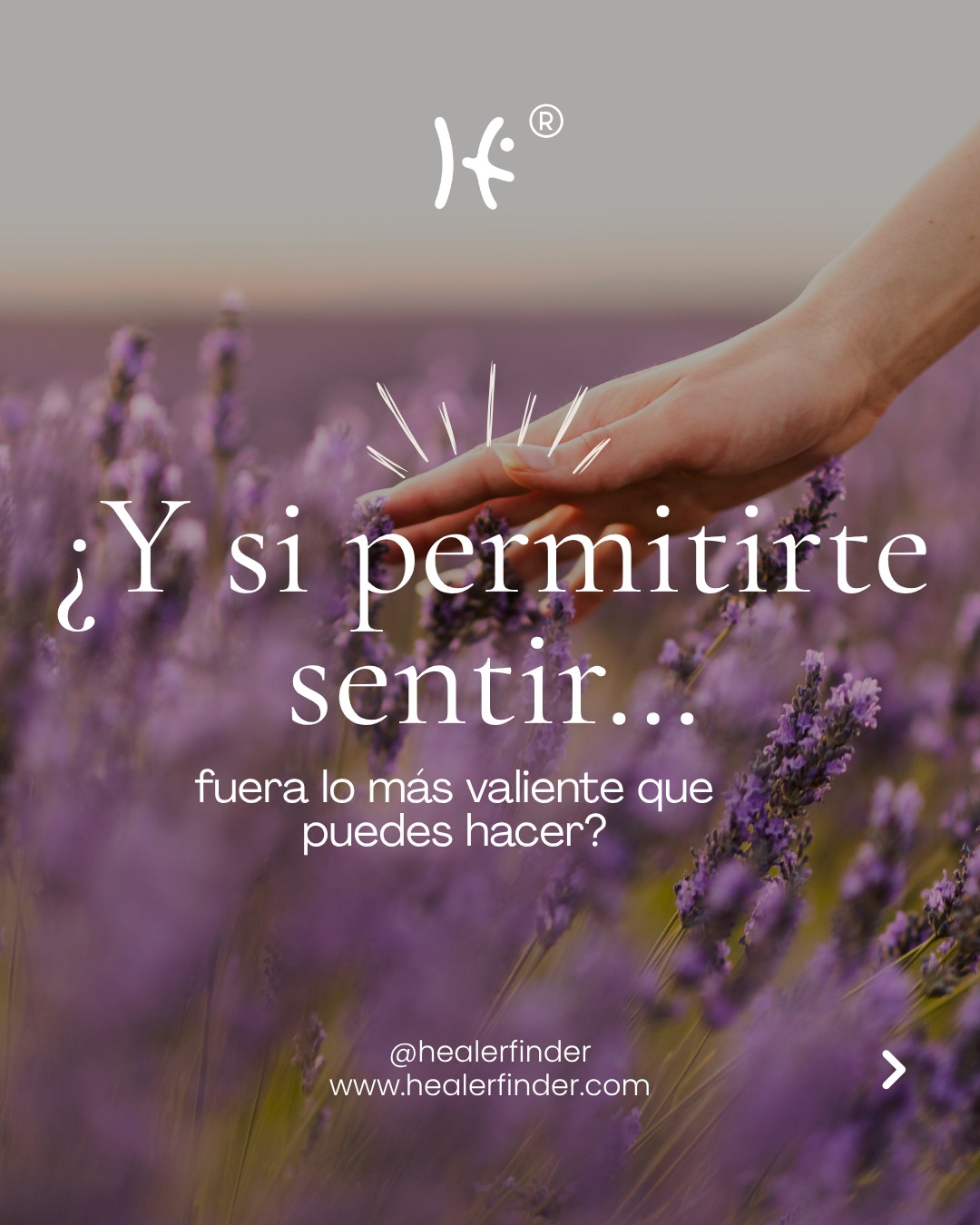 Healer Finder Facebook ad: No tienes que poder con todo sola.