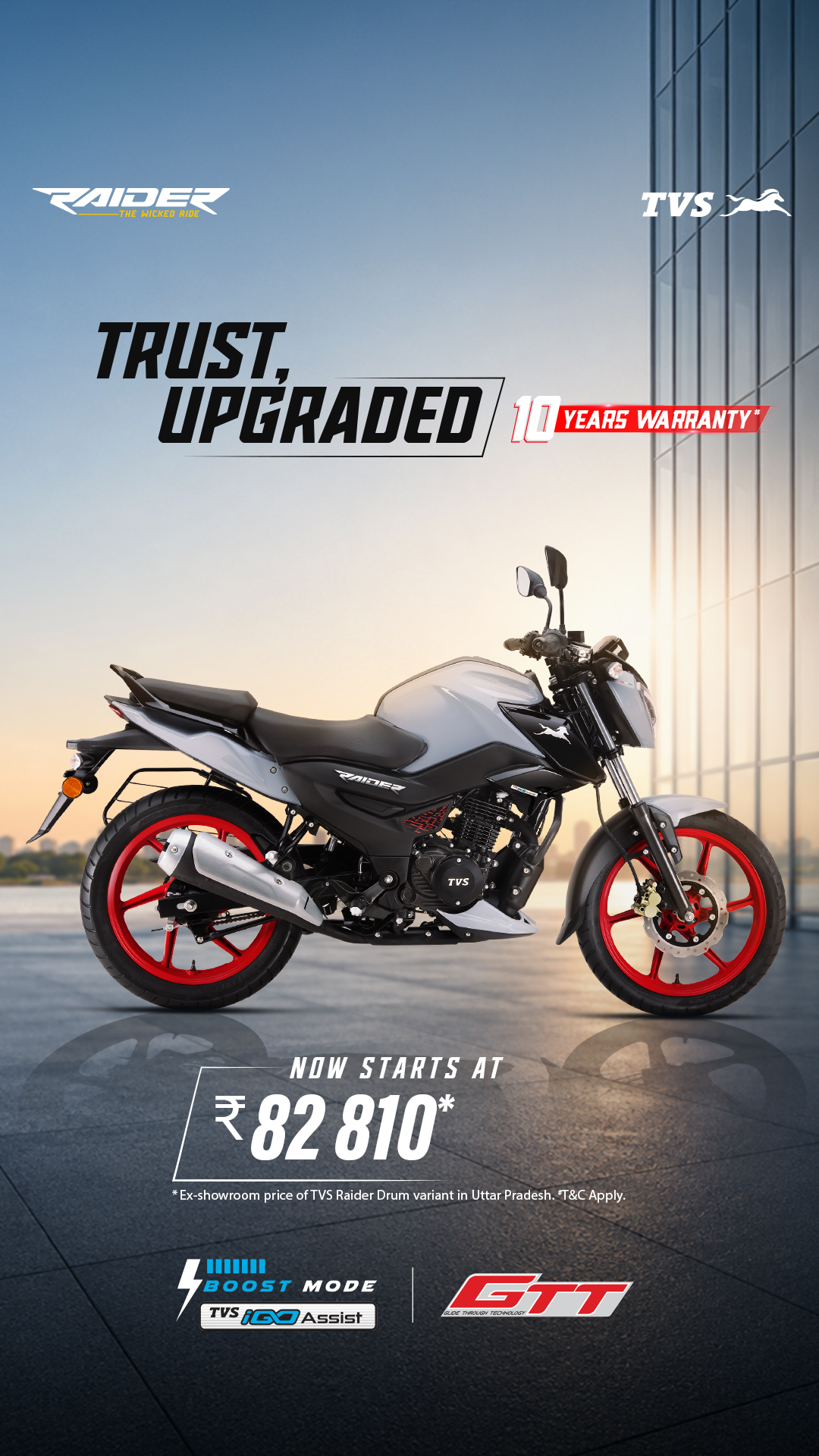 TVS Raider Facebook ad