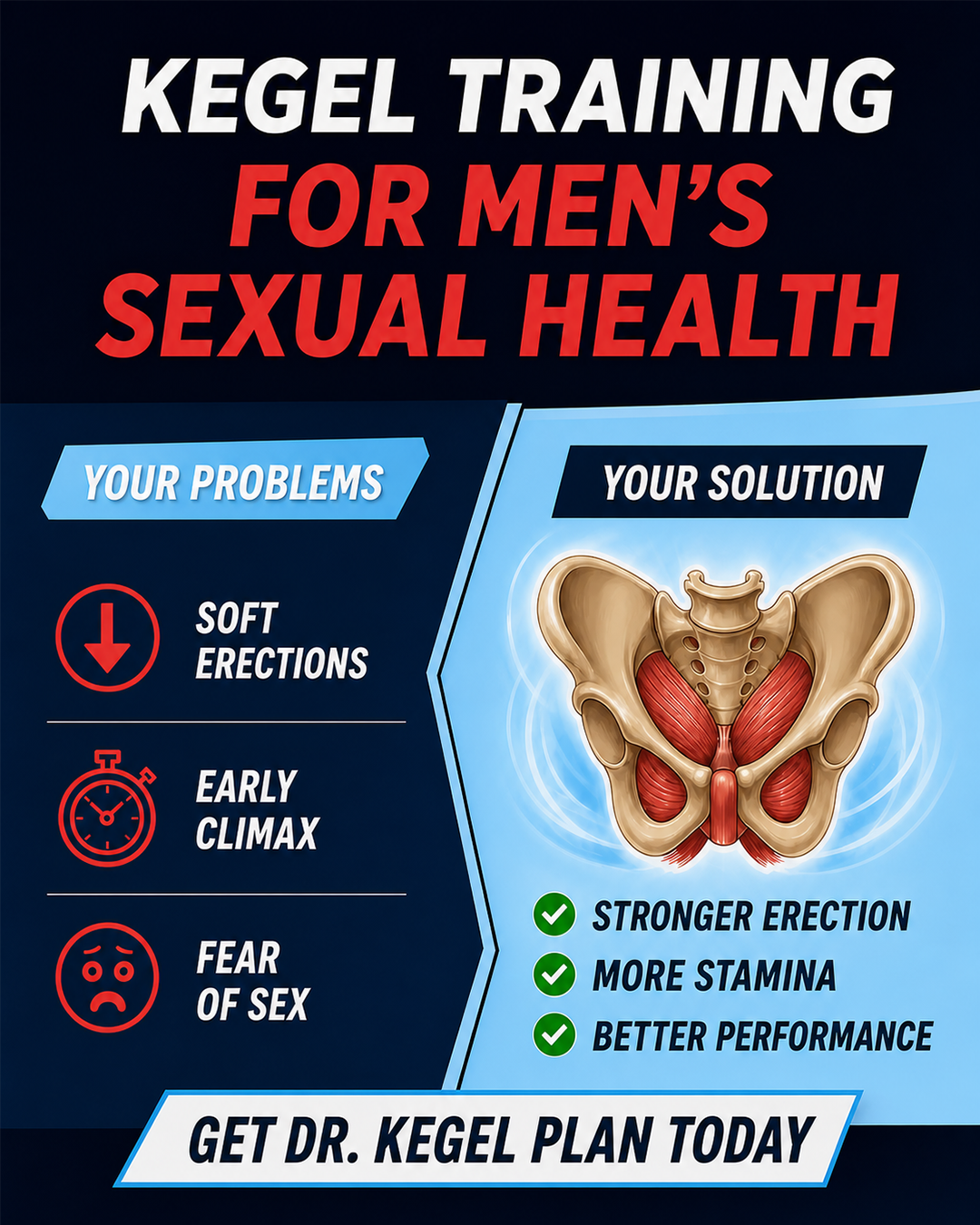 Dr. Kegel: For Men’s Health & Wellness Facebook ad