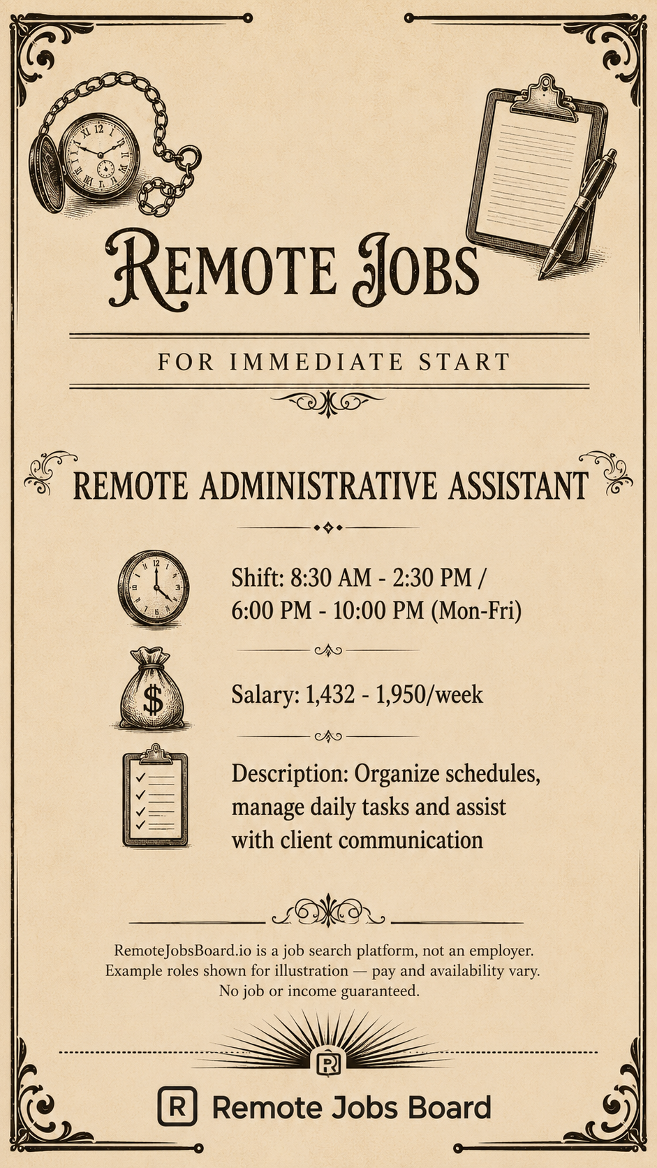 Remote Jobs Board - Work From Anywhere Facebook ad