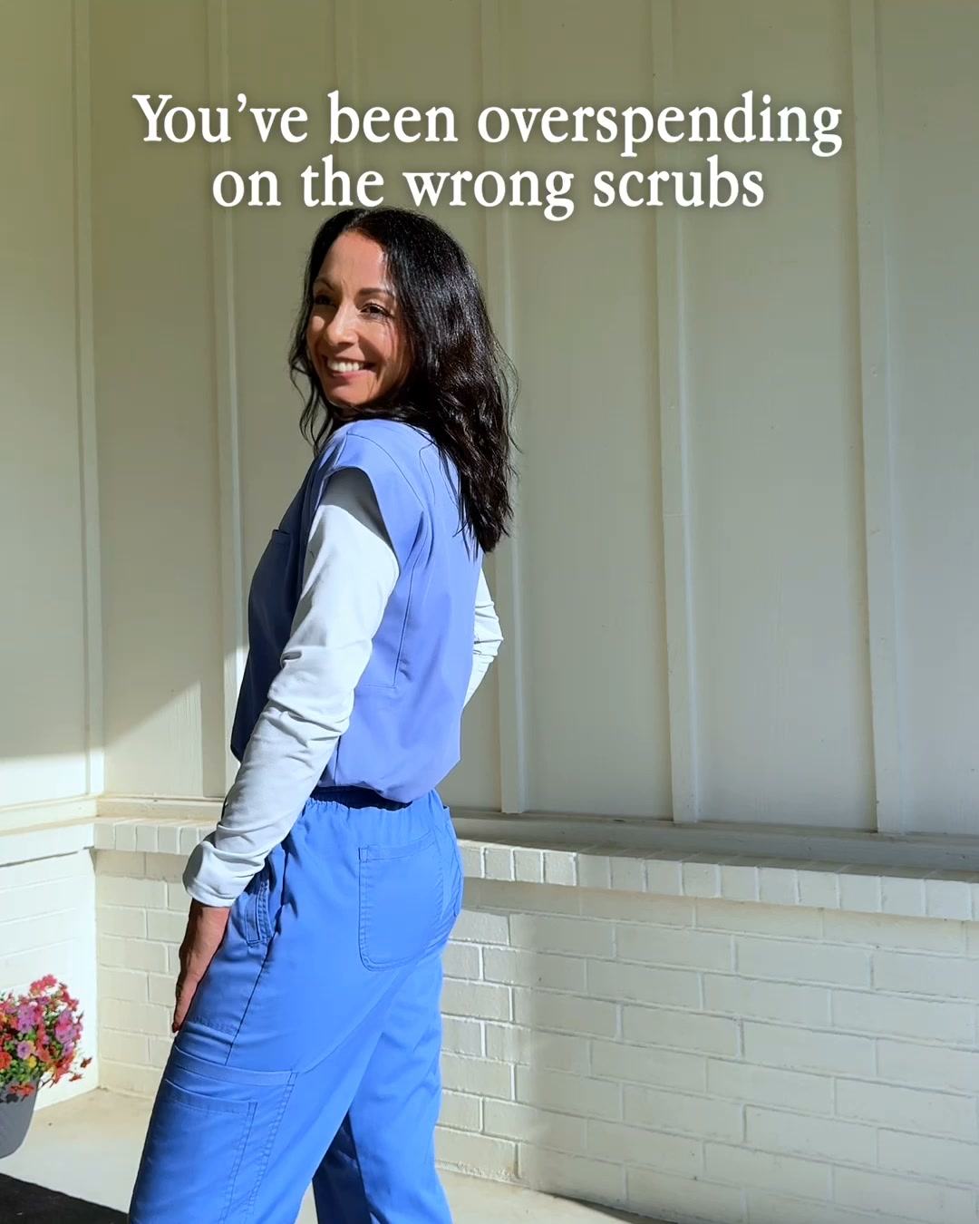 Cherokee Uniforms Facebook ad: Scrubs Built for Real Shifts