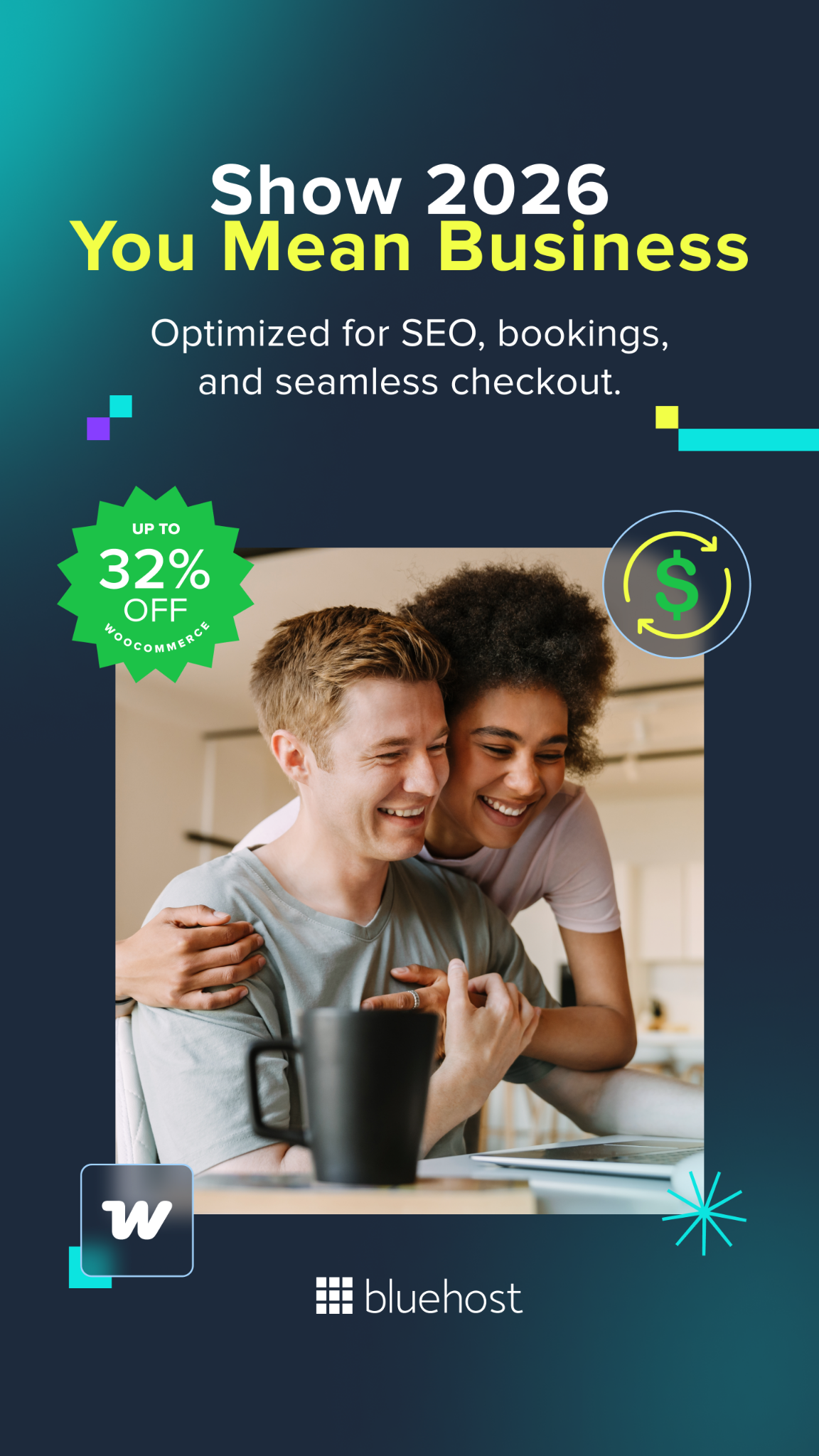 Bluehost Facebook ad