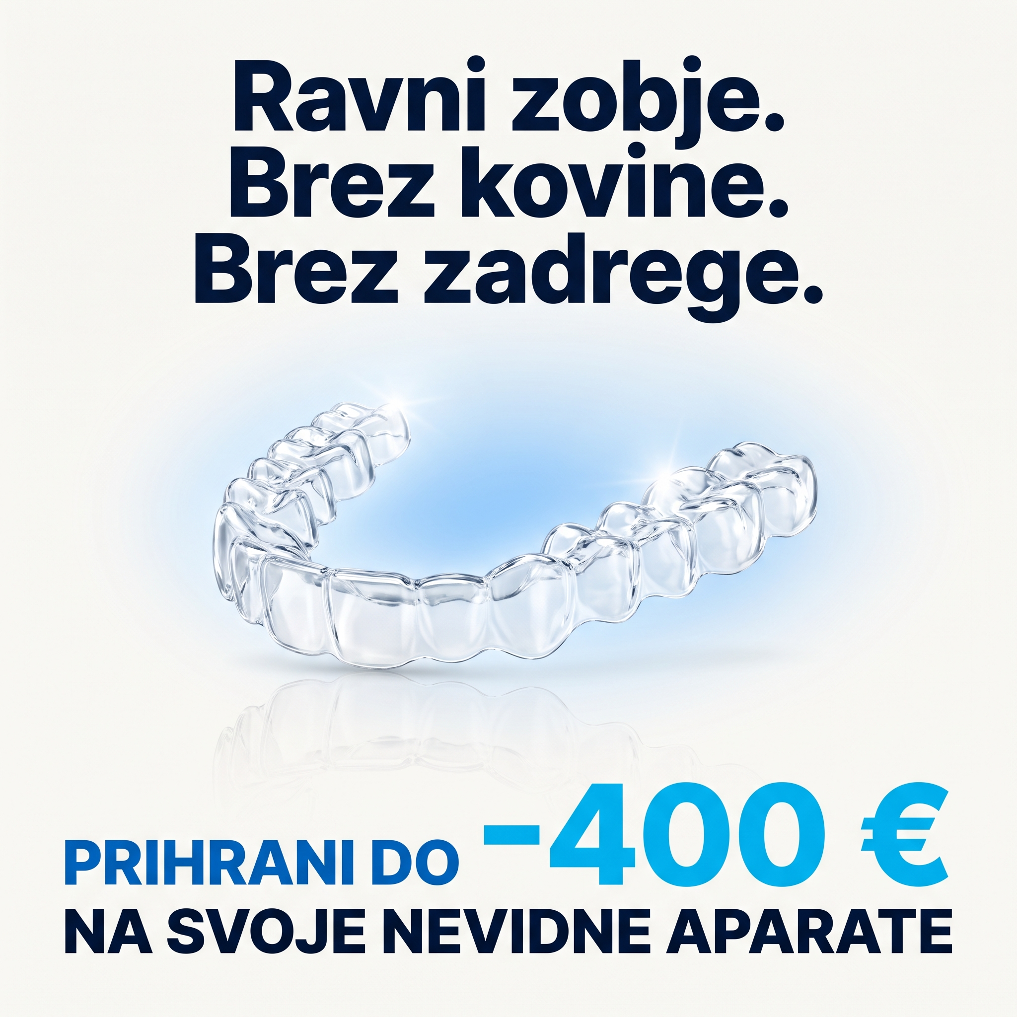 OrthoDental Facebook ad: Prihranite 400 € na Invisalign