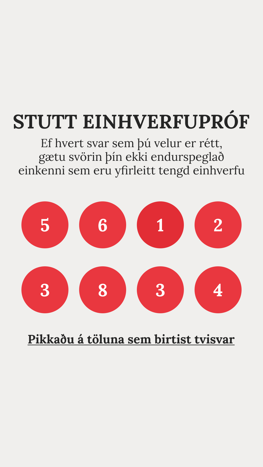 Free International IQ Test Facebook ad