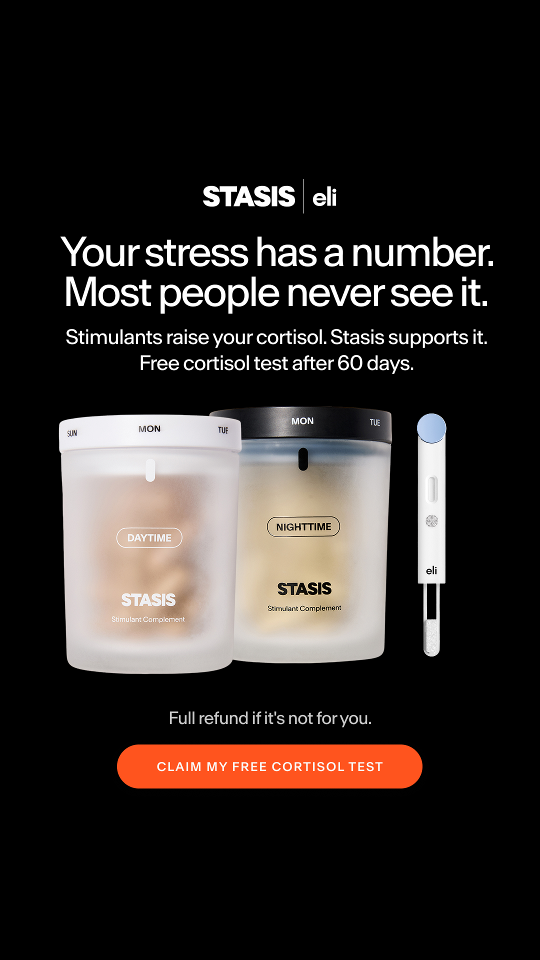 Stasis Facebook ad