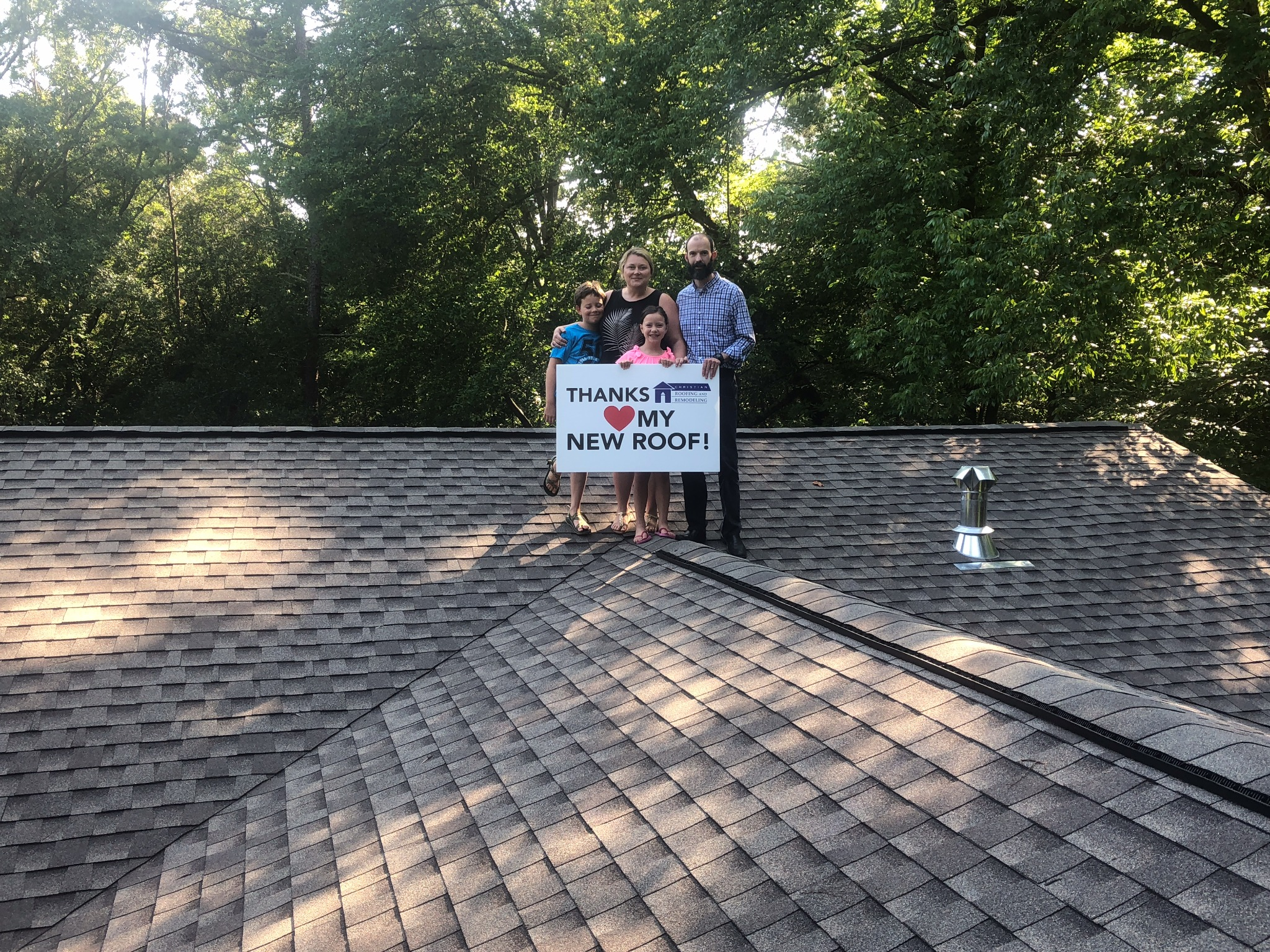 Christian Roofing and Remodeling Facebook ad: 10/10 customer experience