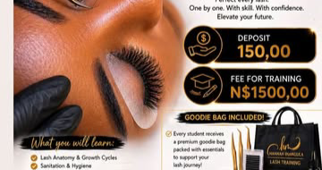 Hannah Nangula Cosmetics Facebook ad: Eyelash Training