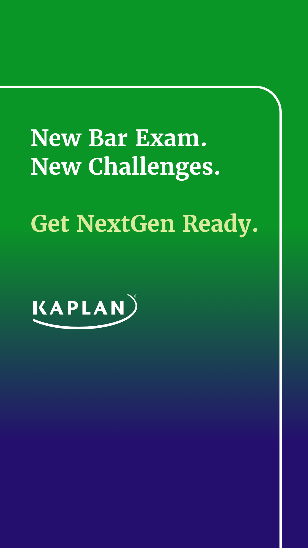 Kaplan Legal Facebook ad: Master the NextGen Skills That Matter