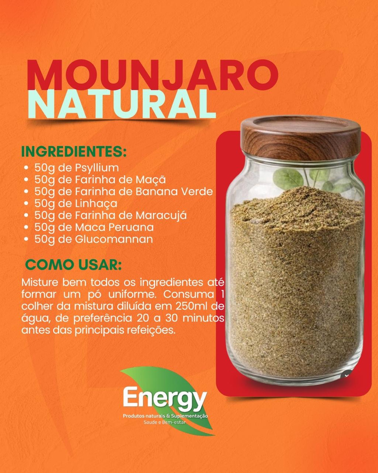 Energy Grãos Facebook ad: Mounjaro natural? TEMOS SIM!