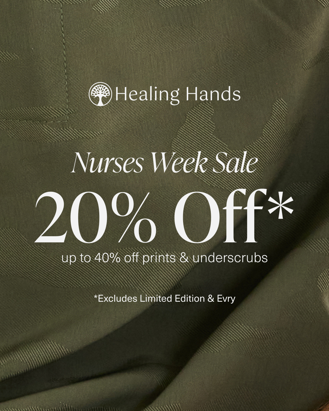 Healing Hands Scrubs Facebook ad