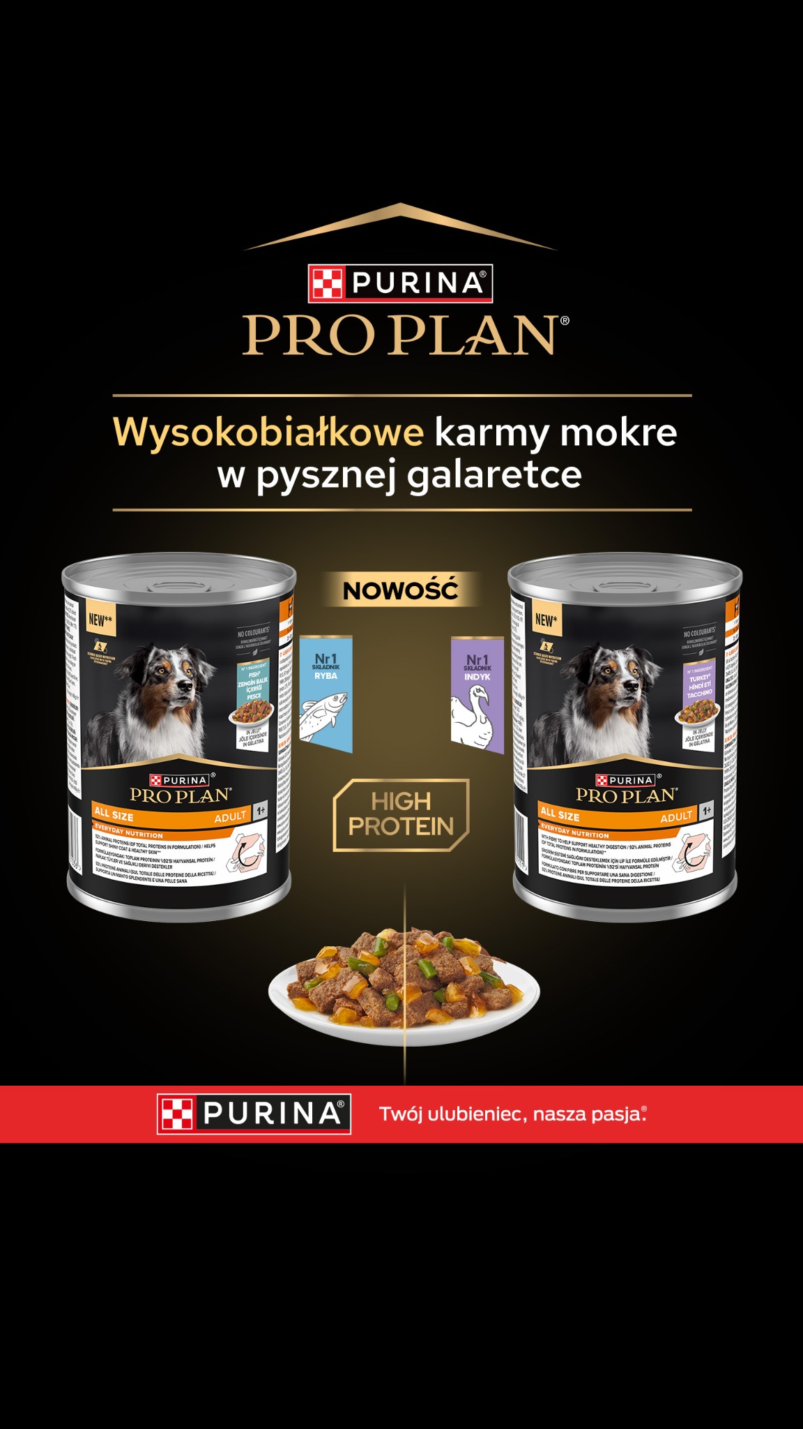 Purina Polska Facebook ad from Feb 9, 2026
