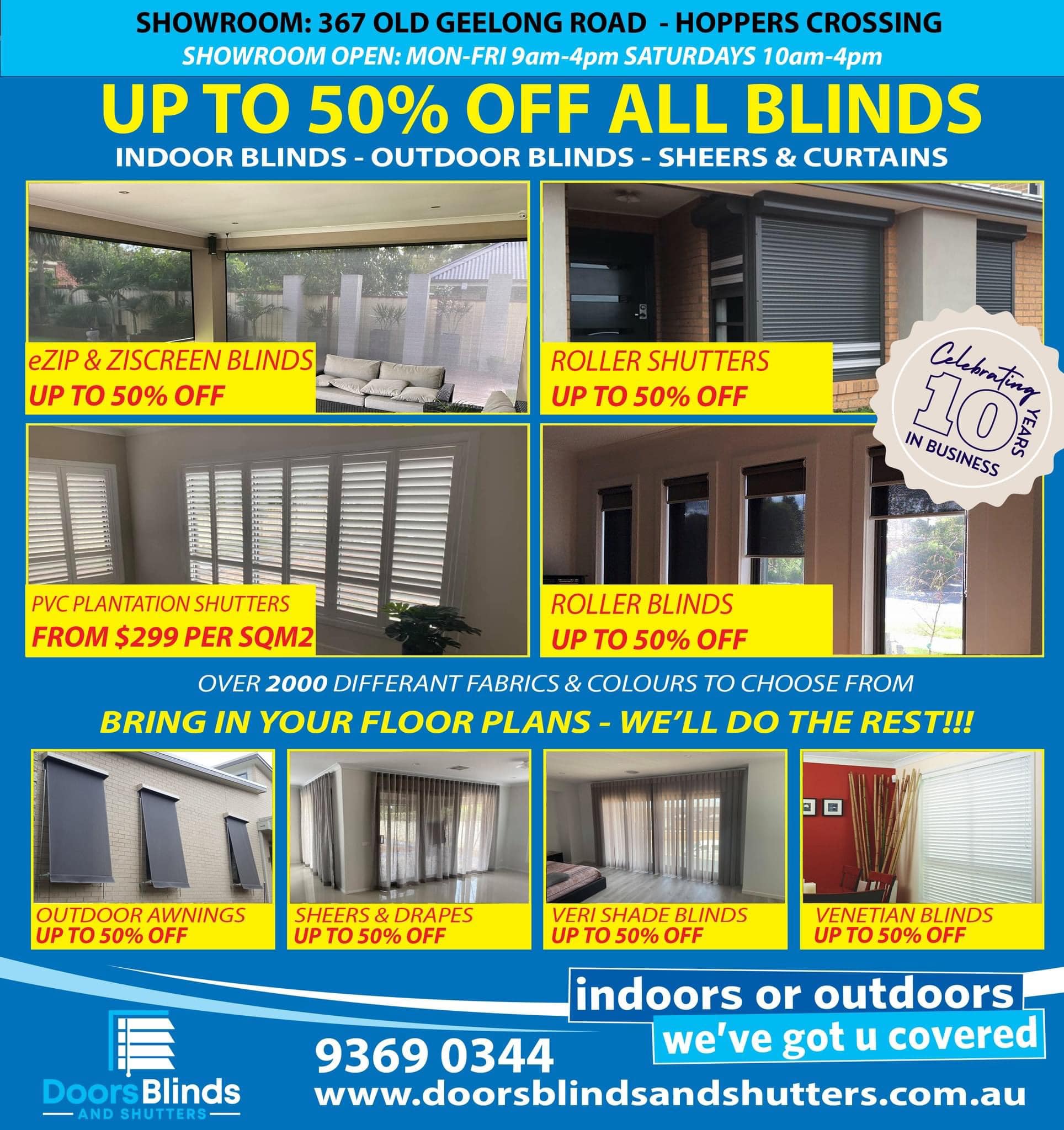 Doors Blinds and Shutters Aust Pty Ltd Facebook ad