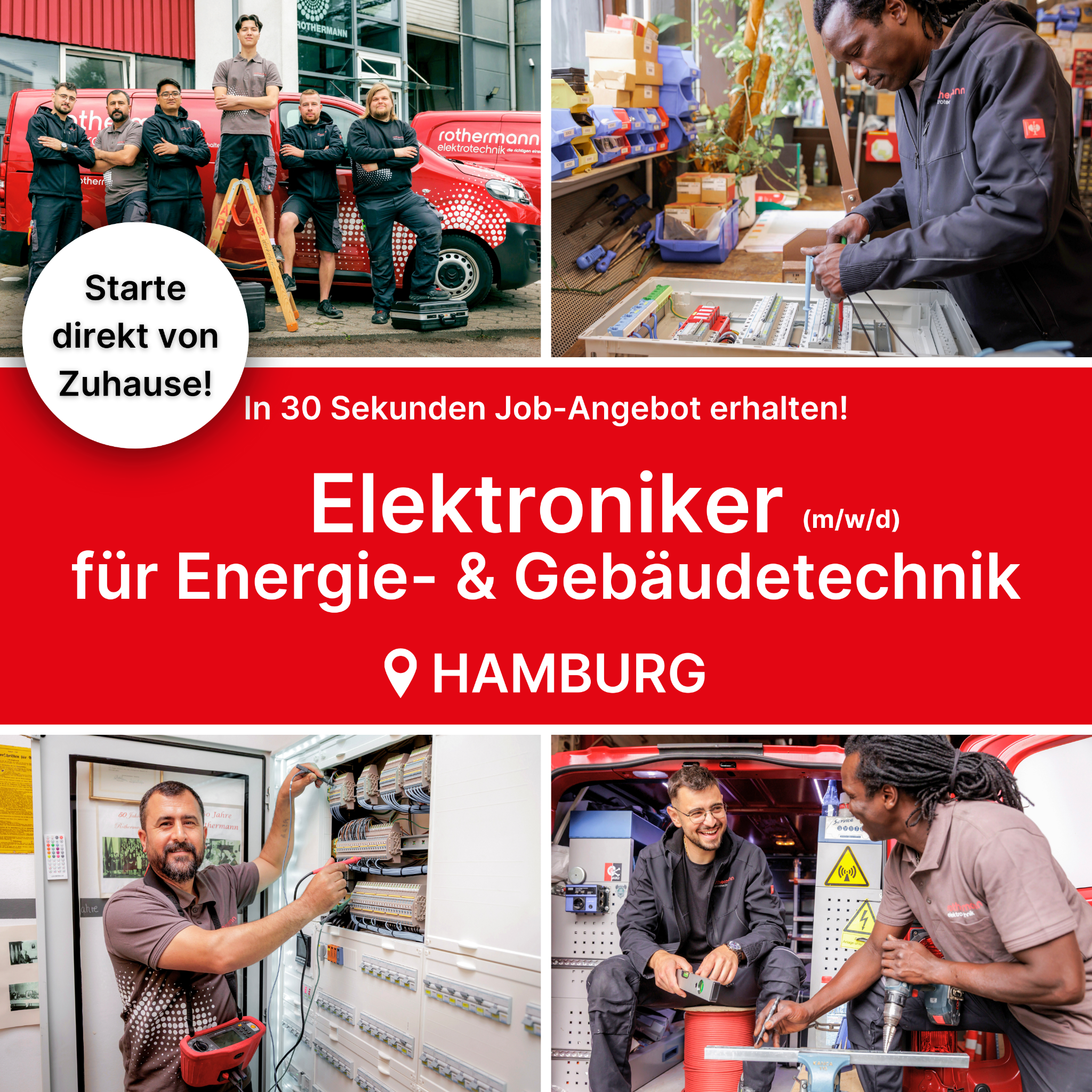 Candidate Flow Jobs: Elektro Facebook ad