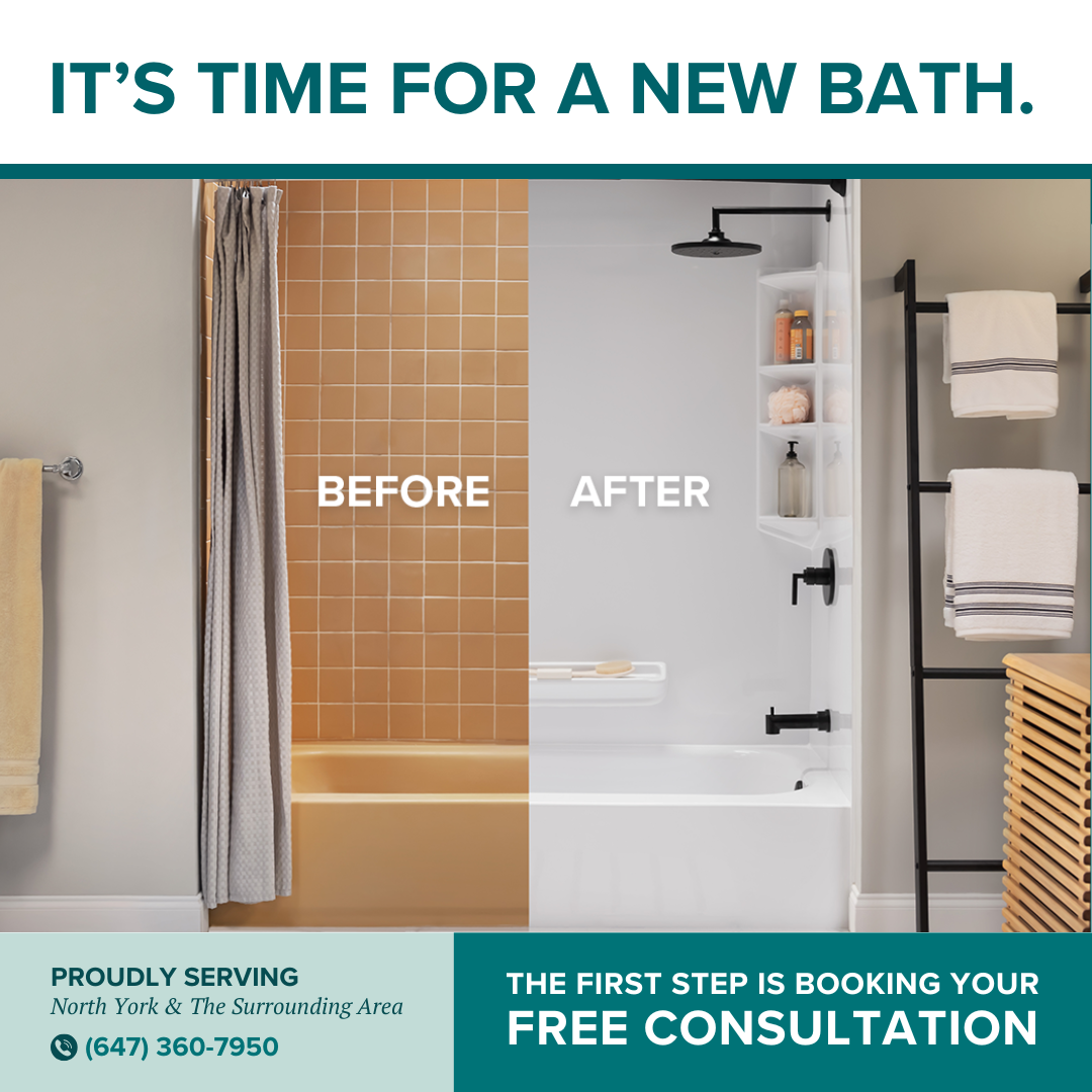 Bath Fitter Facebook ad: Get A New Bath In Just One Day