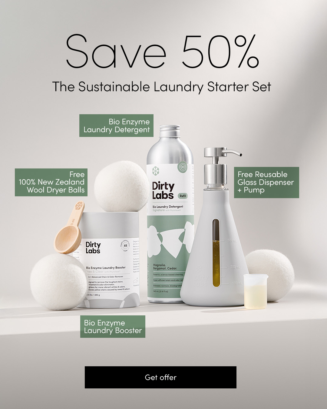 Dirty Labs Facebook ad