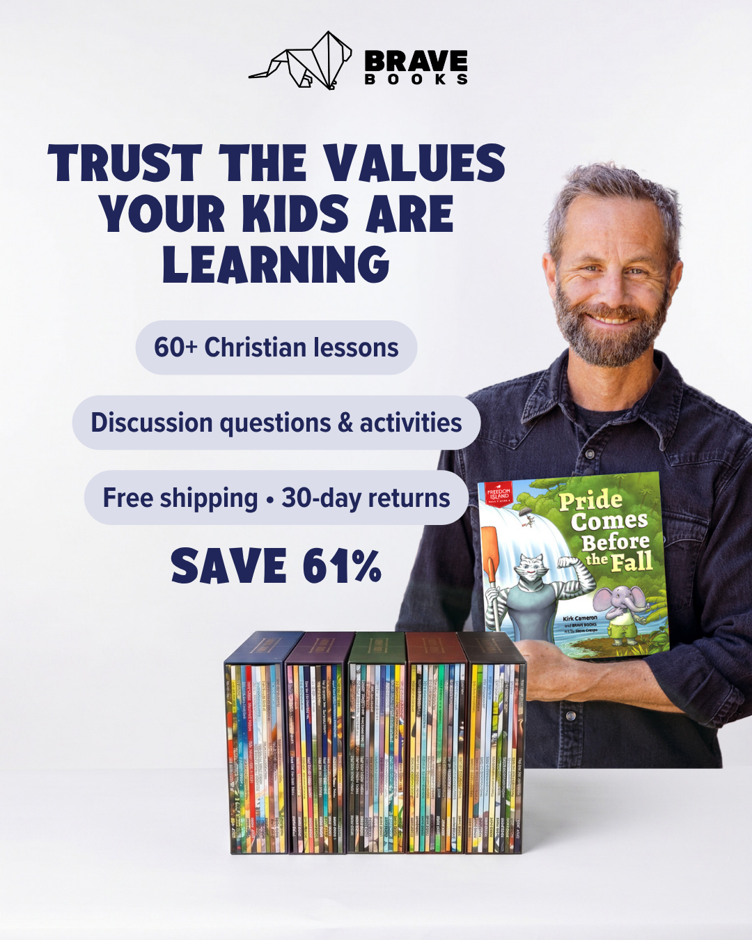 BRAVE Books Facebook ad