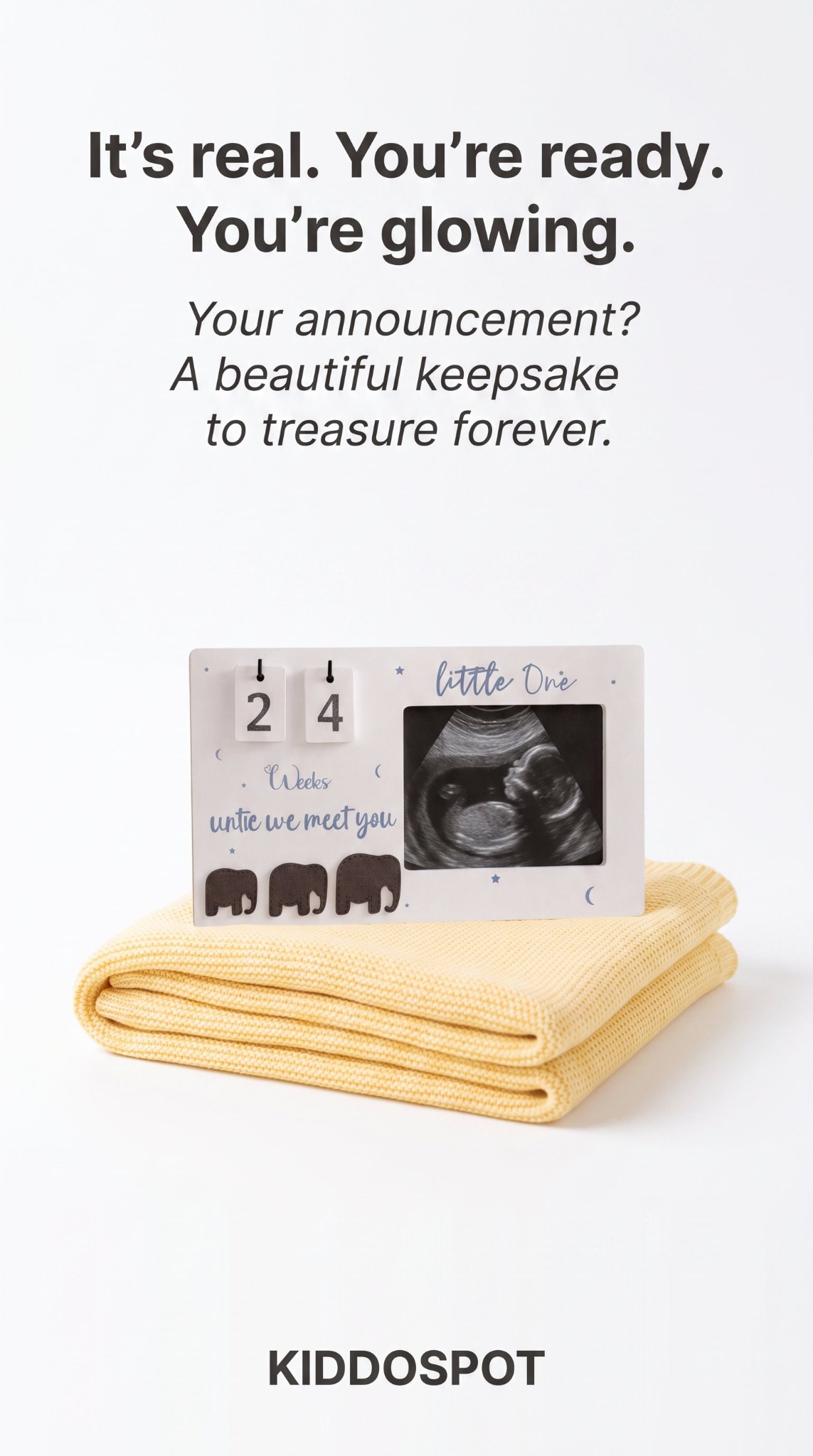 Kiddospotofficial Facebook ad: Have a big secret to share in a memorable way?