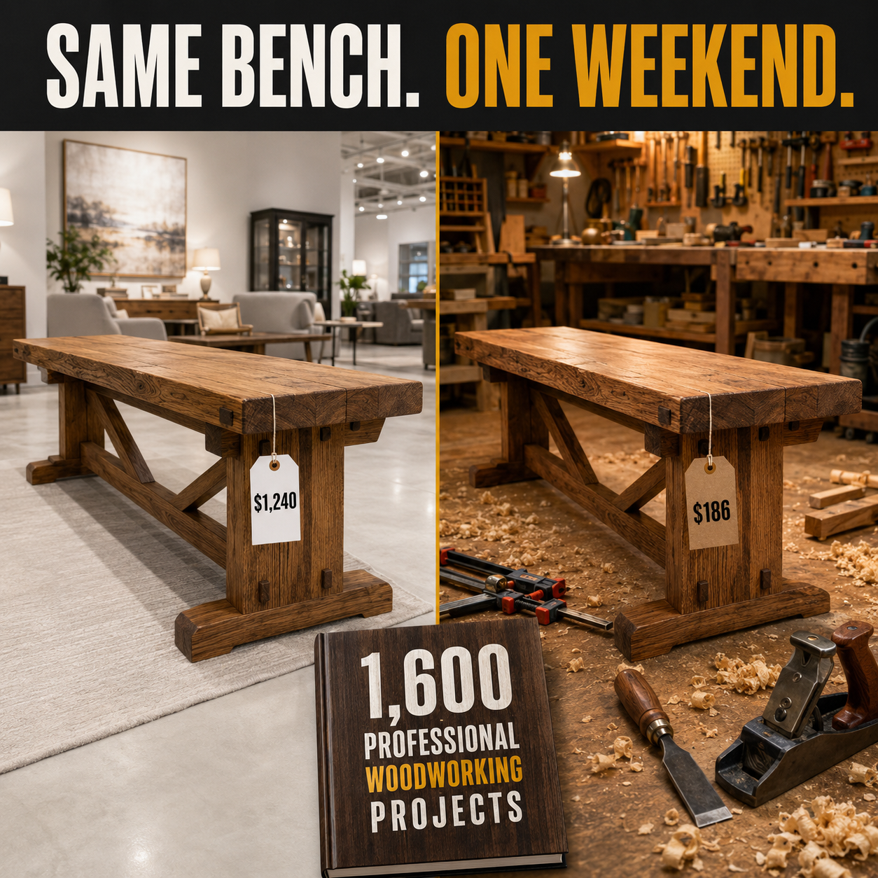 Evolutiva Academy Facebook ad: Build Furniture Like a Pro-Even If You're a Complete…