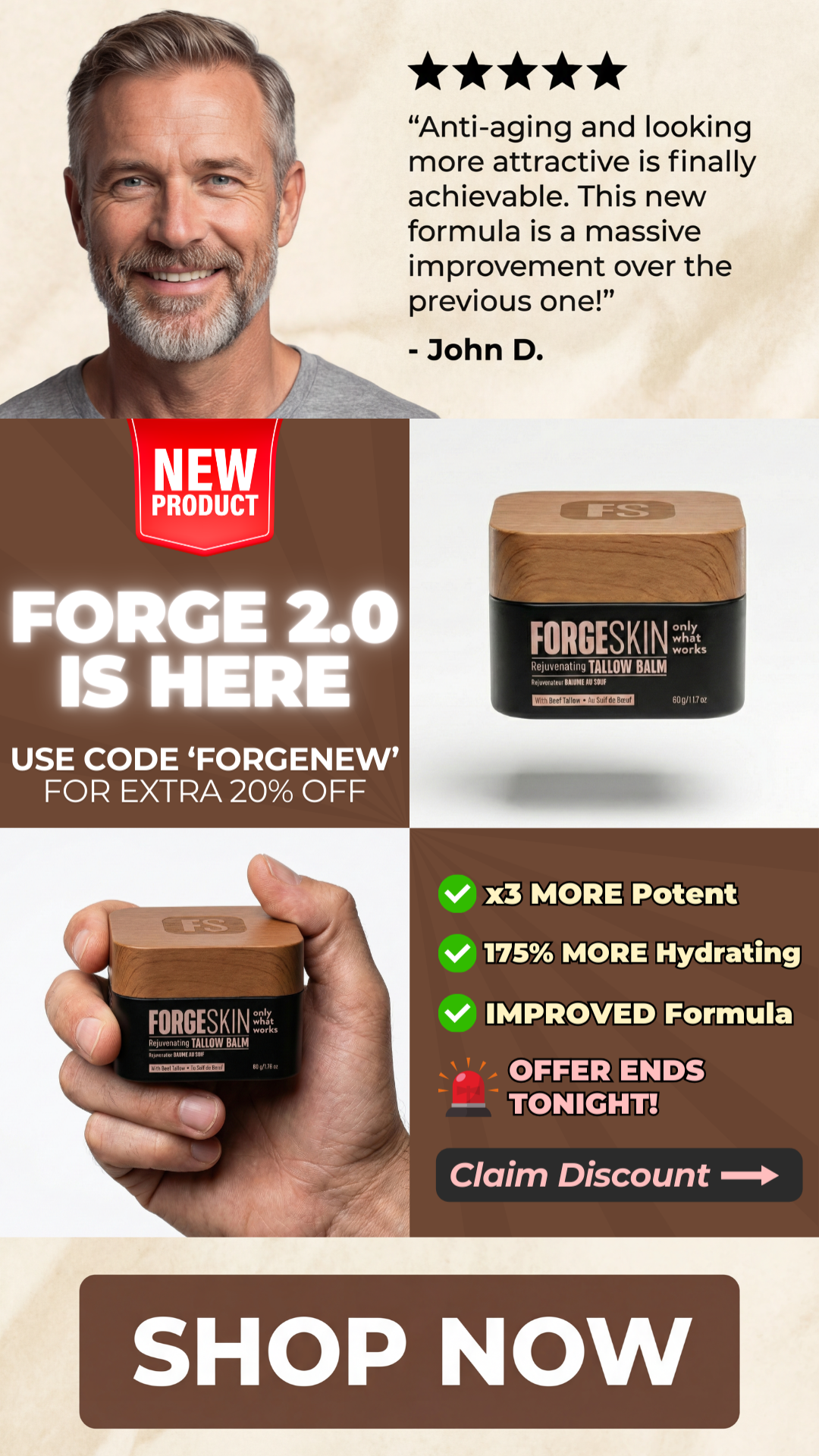 Forge Skin Facebook ad
