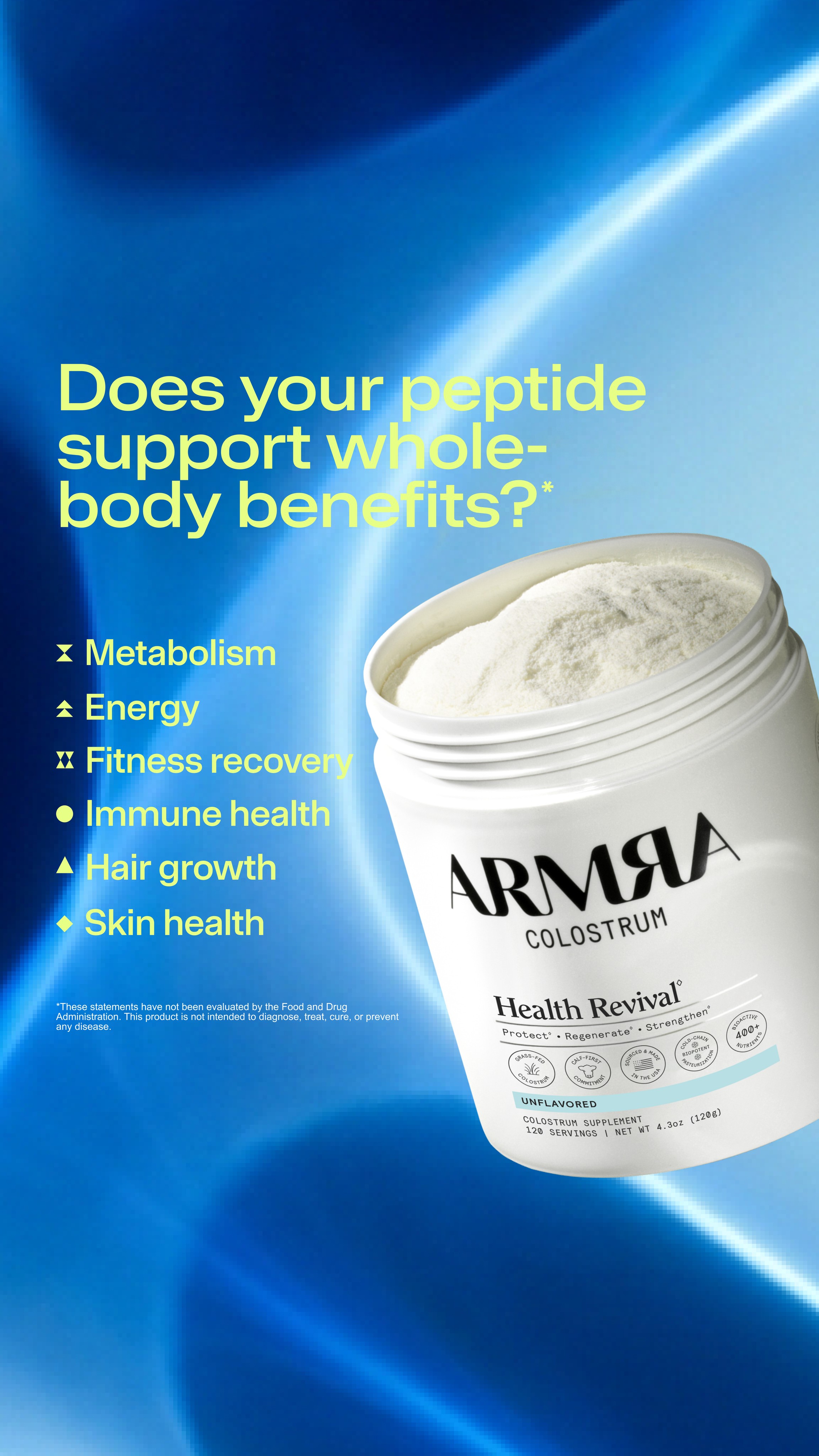 ARMRA Facebook ad