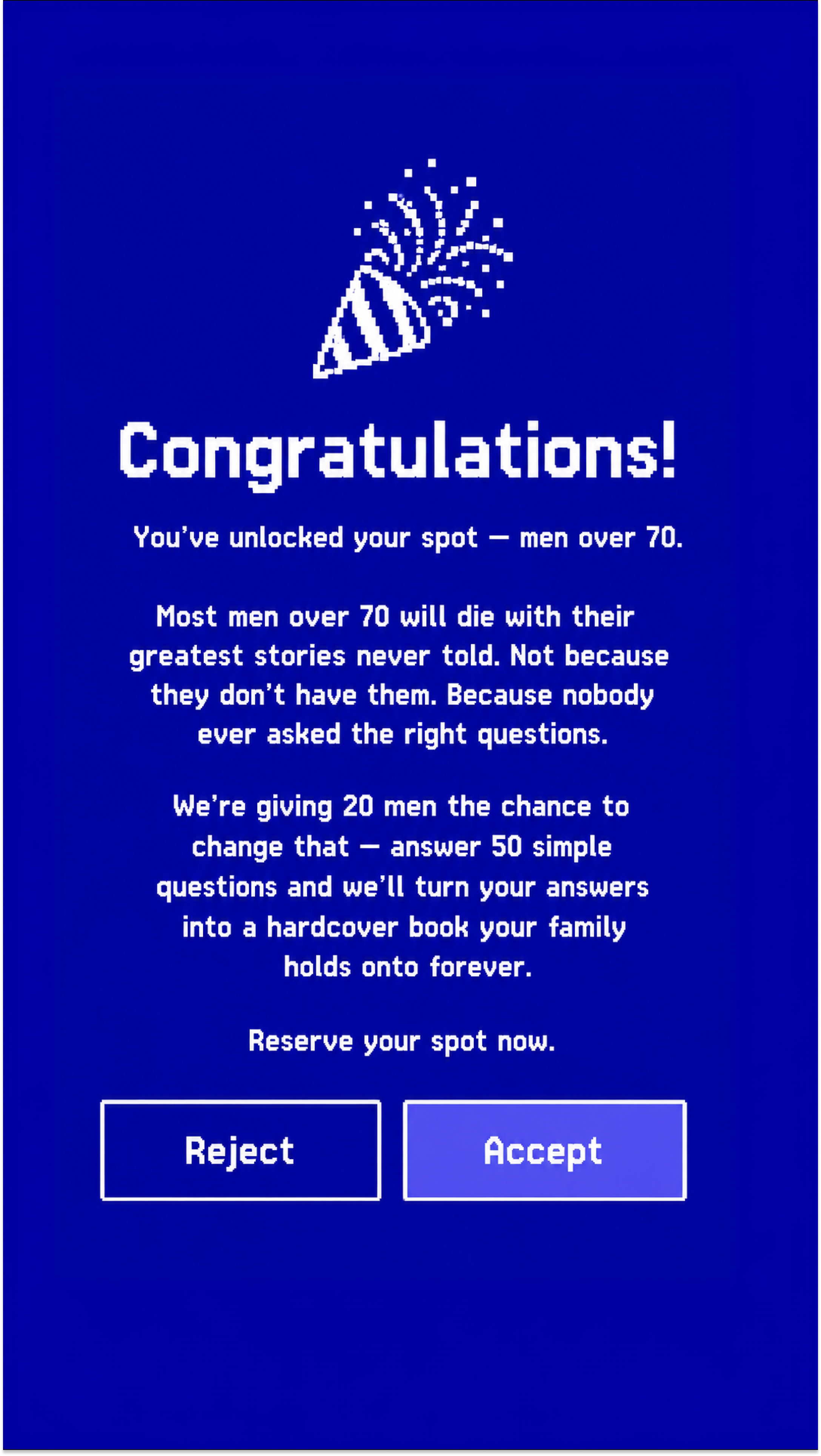 Memowrite Facebook ad