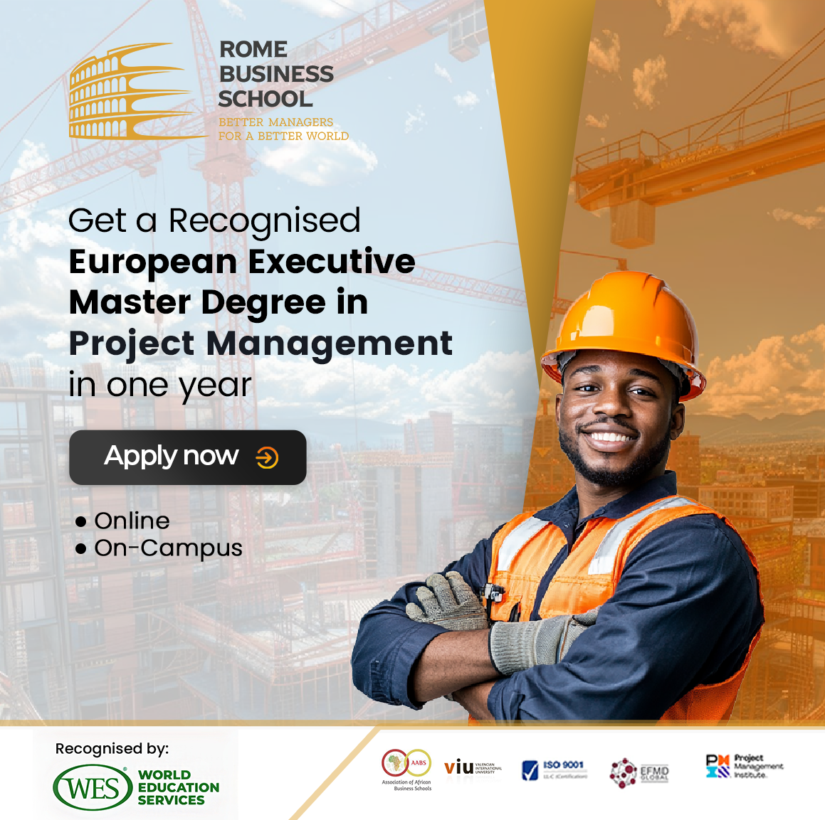 Rome Business School Nigeria Facebook ad