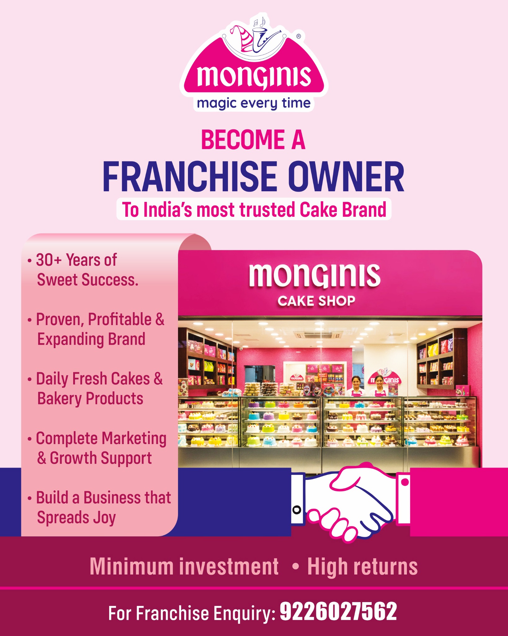 Monginis Cakes Pune Facebook ad: Start Your Monginis Cake Shop, Franchise Opportunities