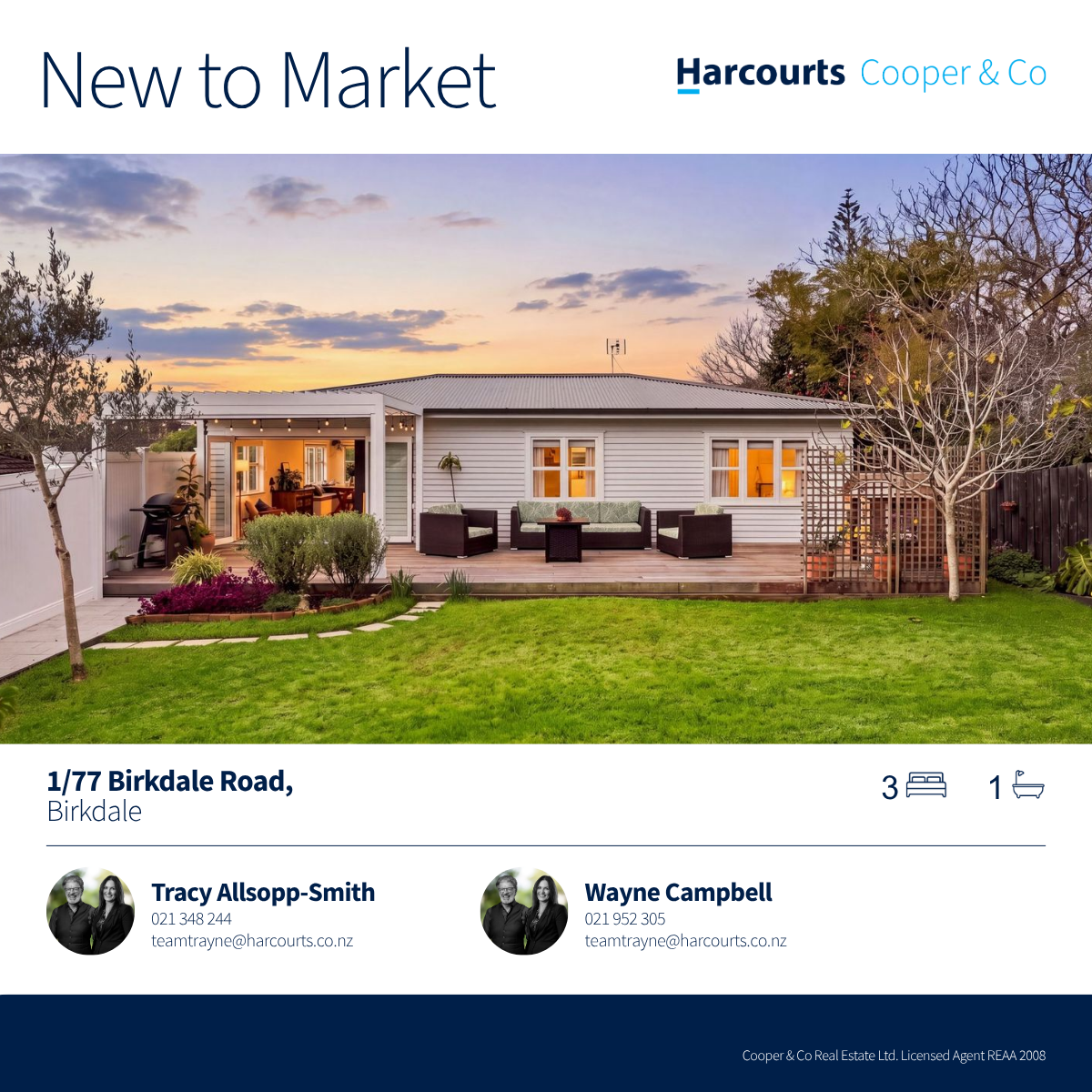 Harcourts Cooper & Co Real Estate Facebook ad