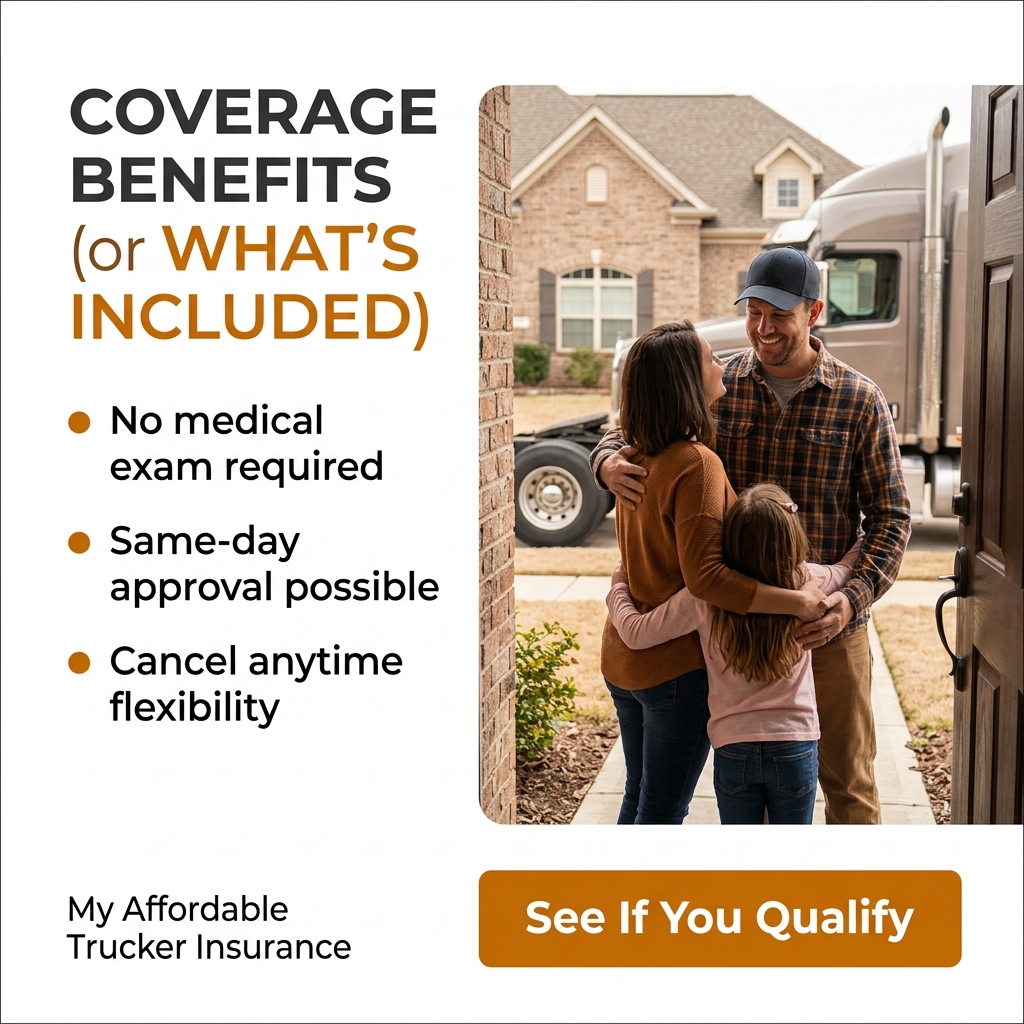 My Affordable Trucker Insurance Facebook ad