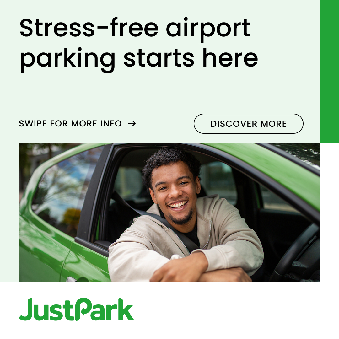 JustPark Facebook ad: Travelling away soon?