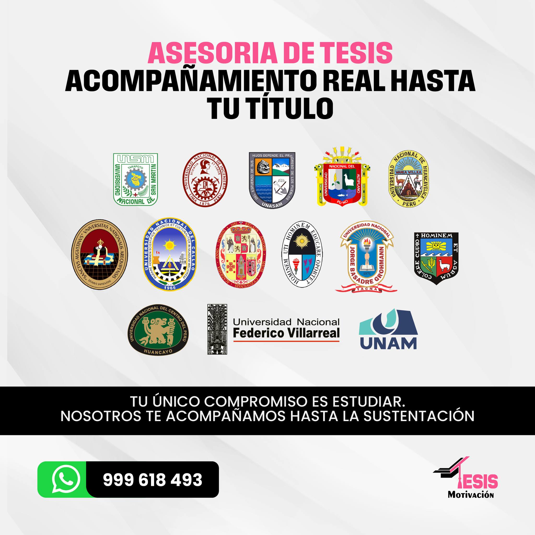 Tesis Motivación Facebook ad: Asesoría de tesis personalizada hasta tu titulación
