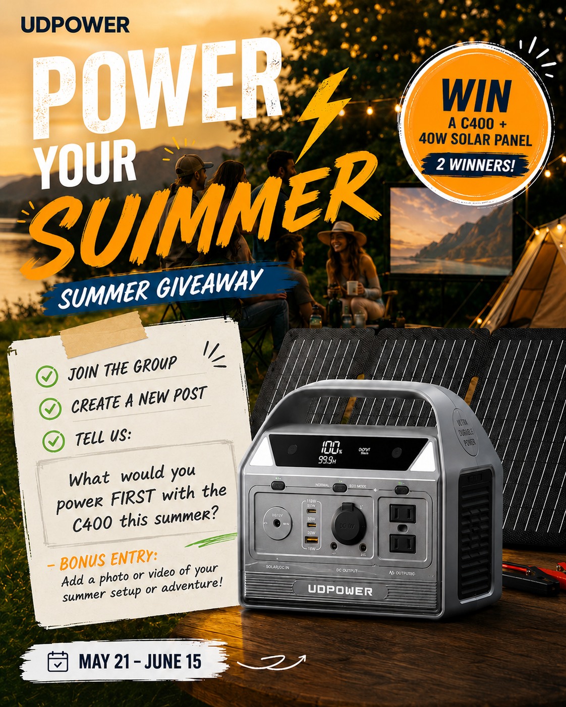 UDPOWER Facebook ad