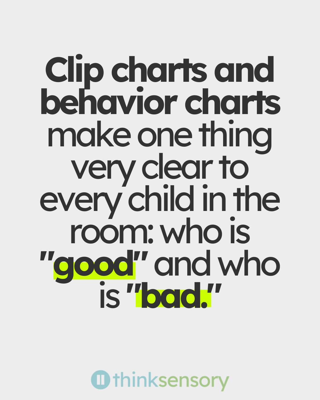 Think Sensory Facebook ad: Behavior charts, clip charts, token economies, classroom…
